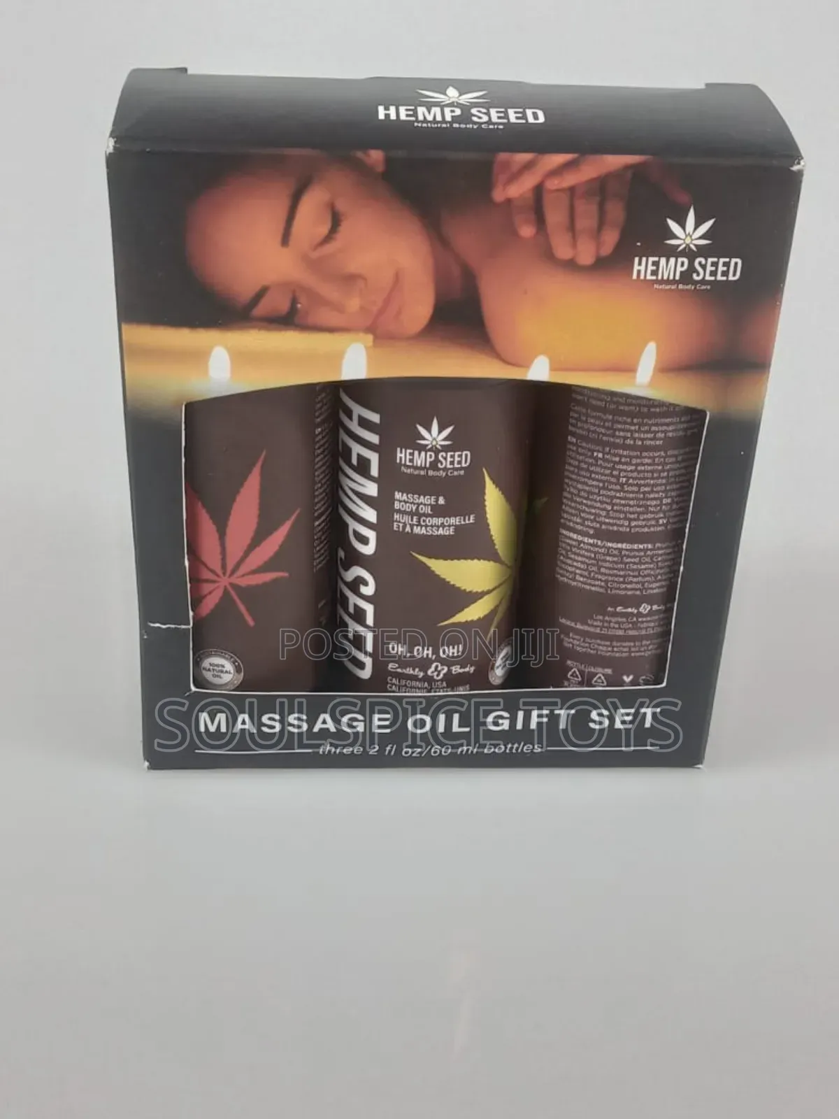 Hemp Seed Massage Oil Gift Set
