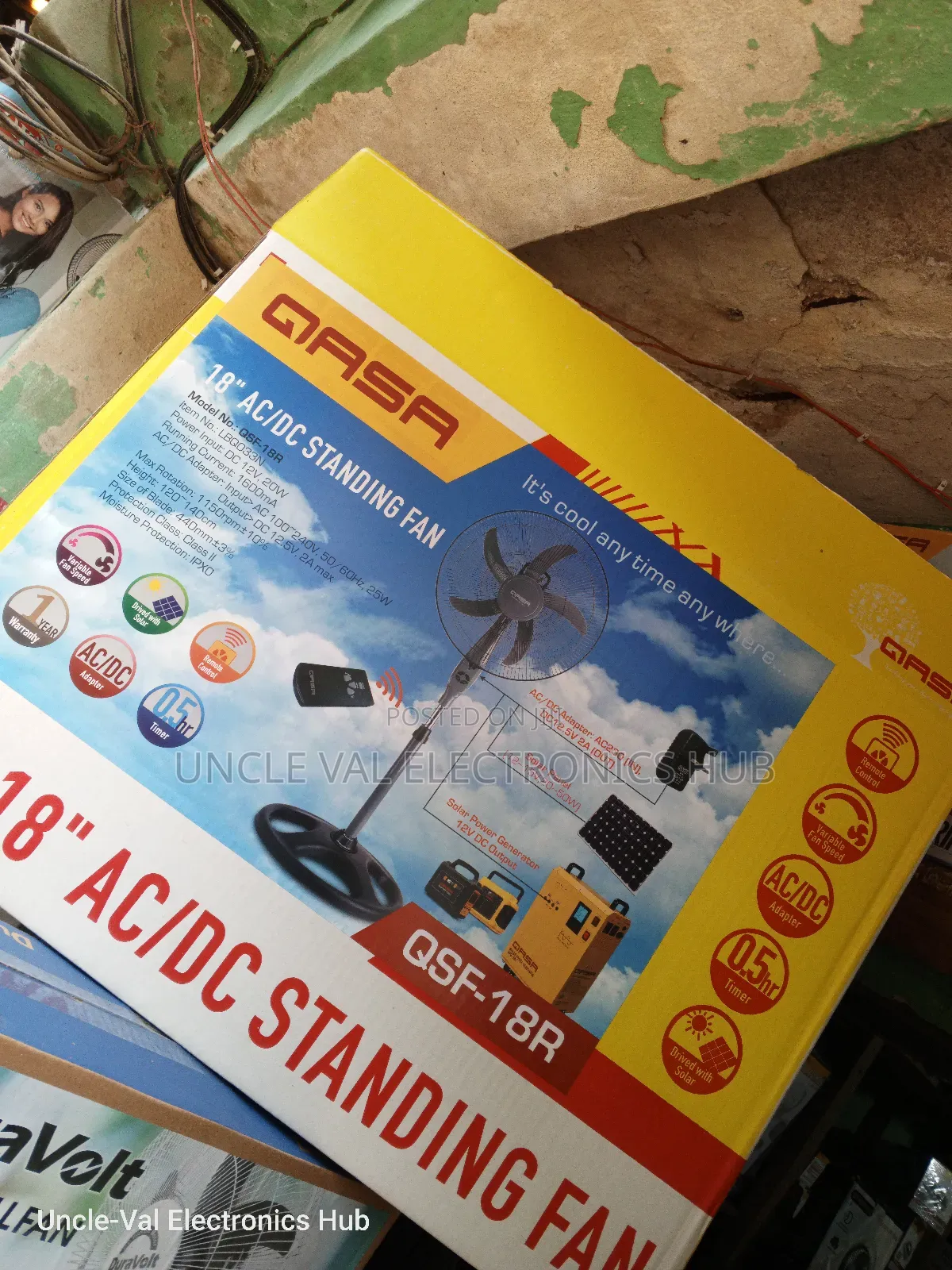 Qasa Ac/Dc Standing Fan