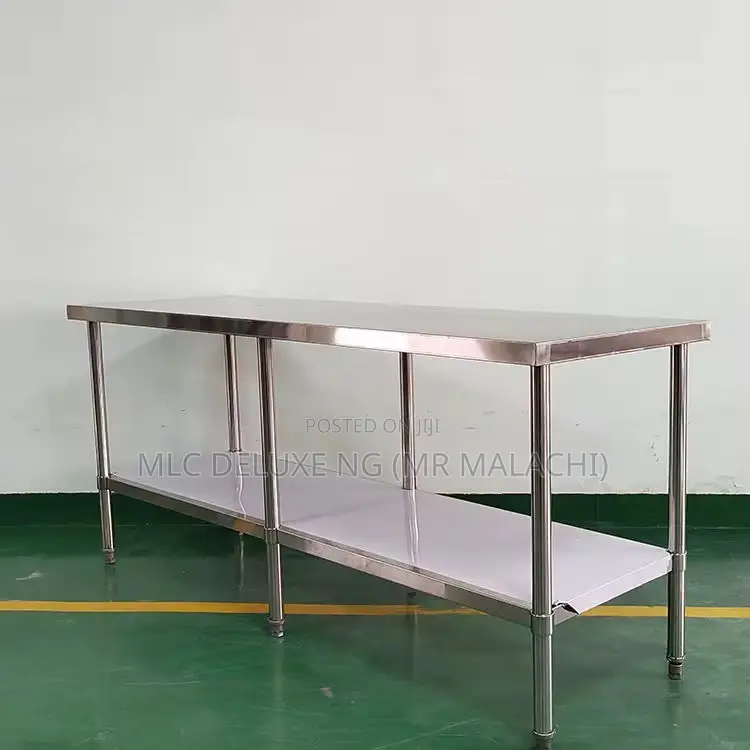 Longest Heavy Duty Stainless Table (7 Feet) 6 Legs Type Steel Table