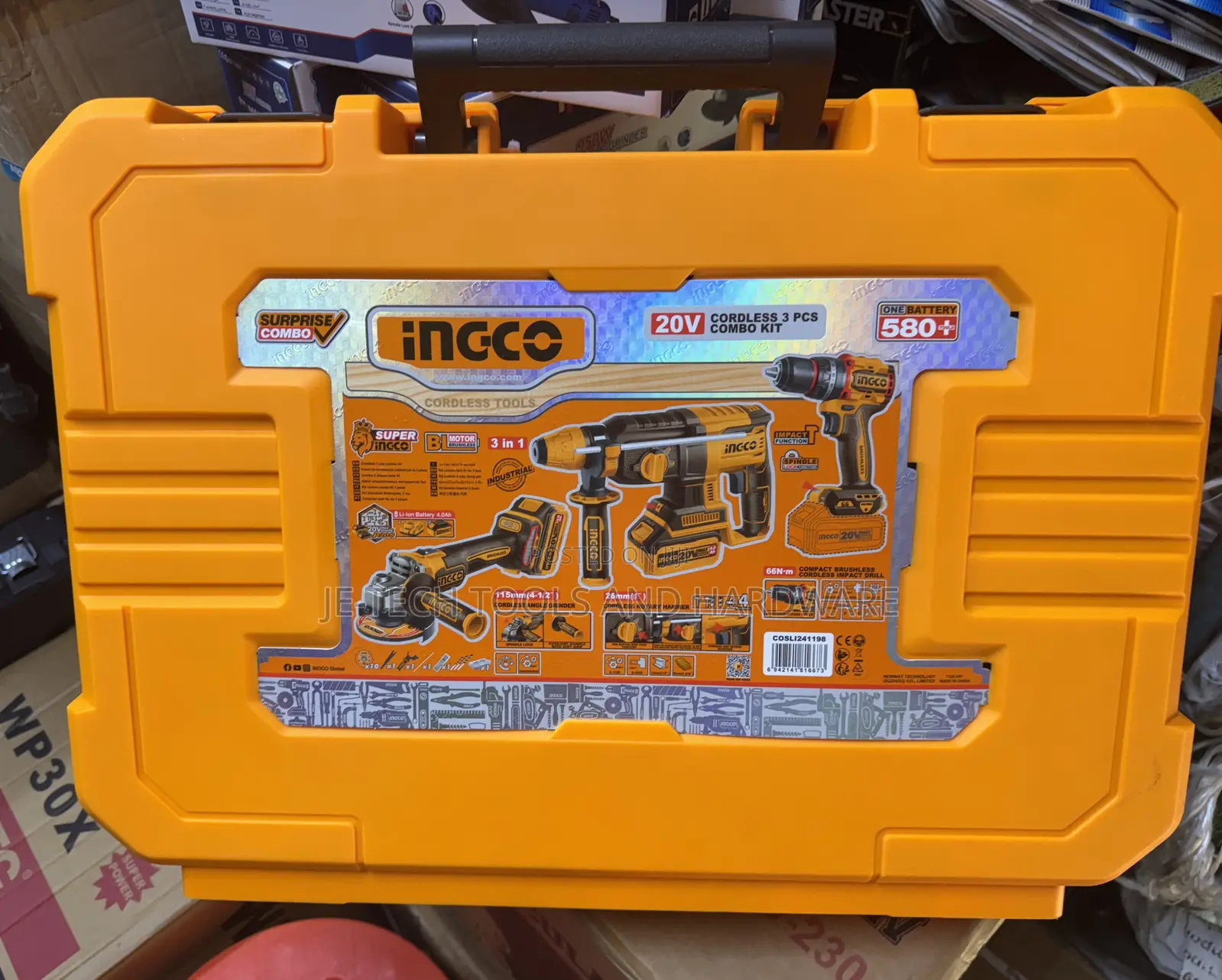 Ingco 3 in 1 Cordless Combo Kit Professional Combo Tools