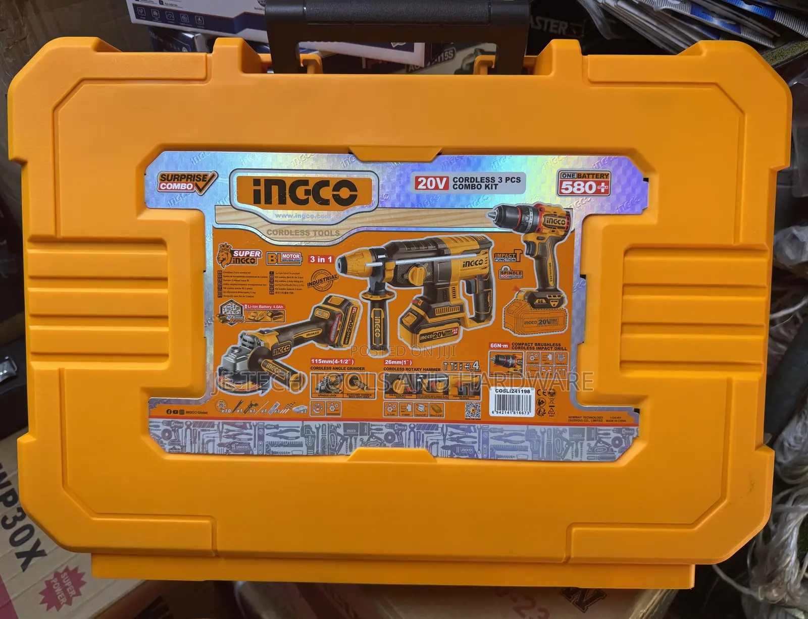 Ingco 3 in 1 Cordless Combo Kit Professional Combo Tools