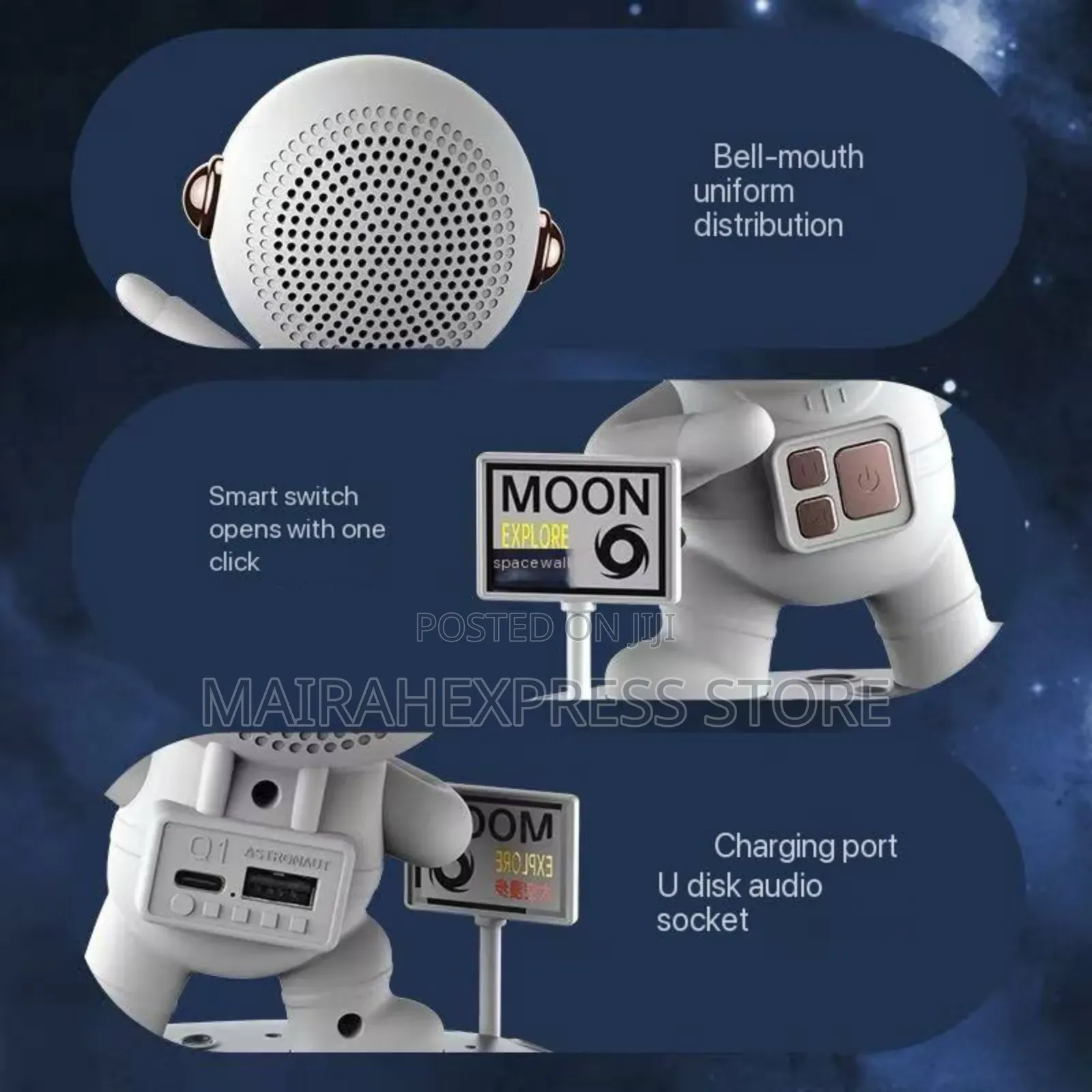 Portable Wireless High Sound Astronaut Bluetooth Speaker