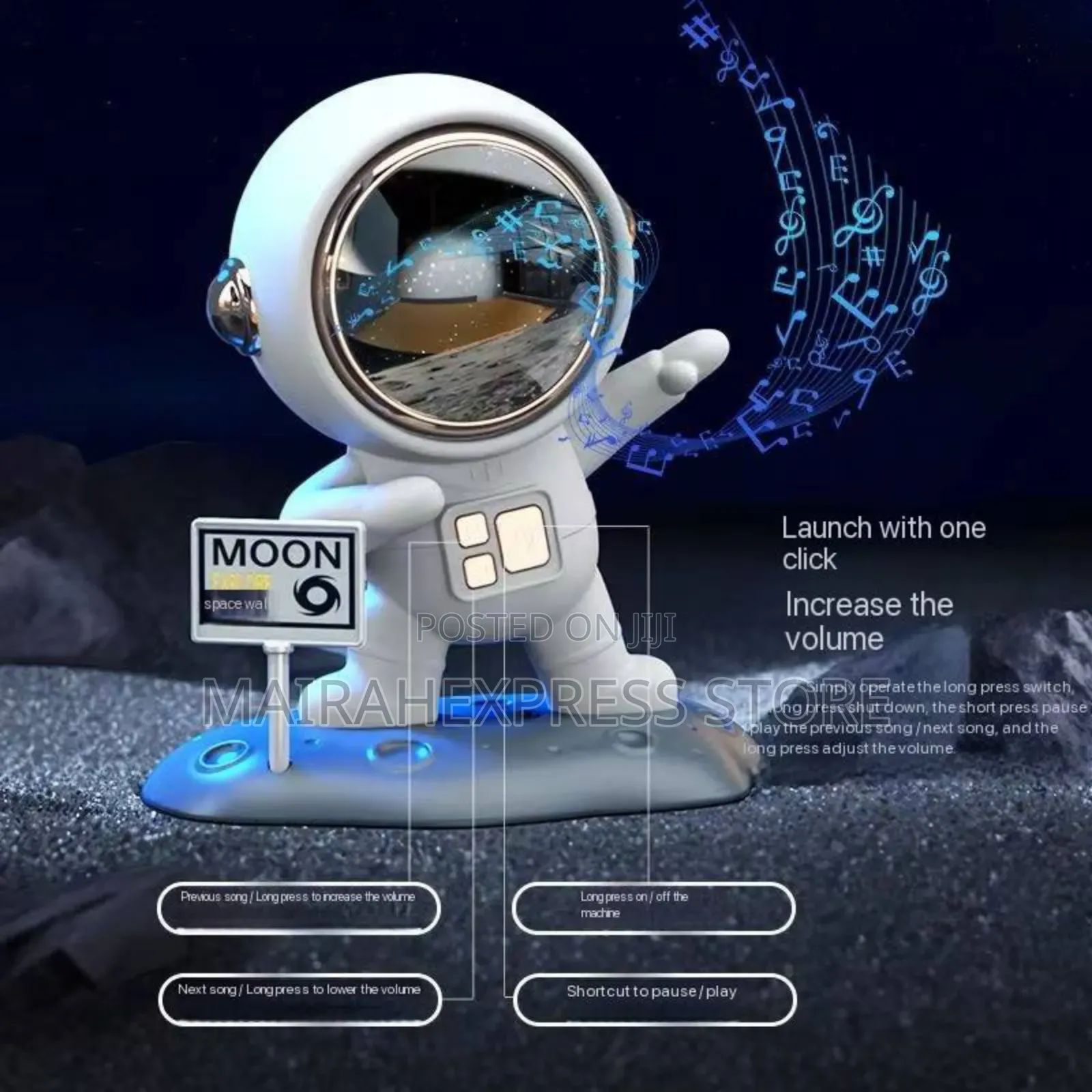 Portable Wireless High Sound Astronaut Bluetooth Speaker