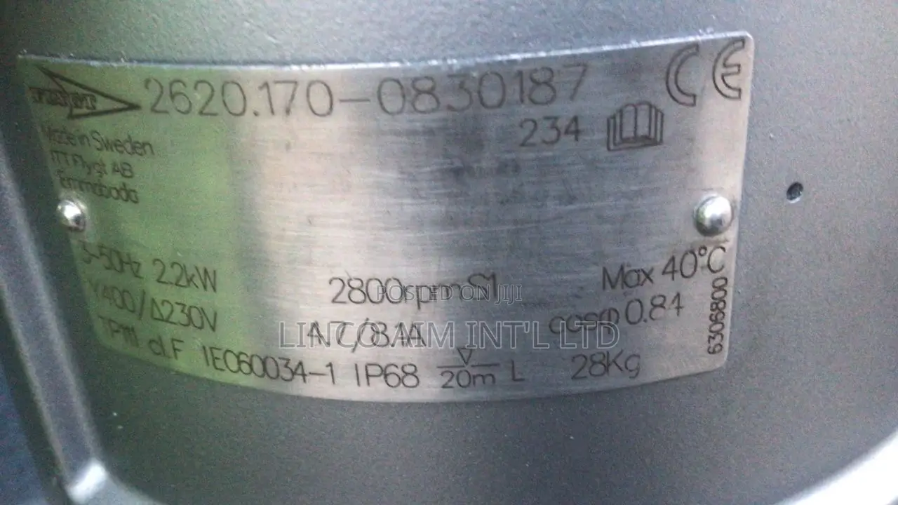 2.2kw Flygt Drainage Submersible Pump