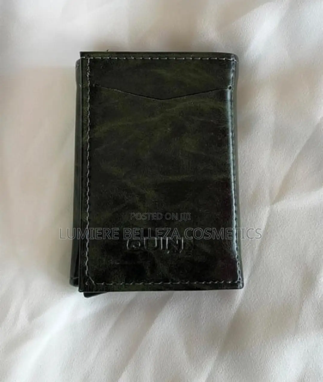 Green Leather Automatic Wallet/Card Hold
