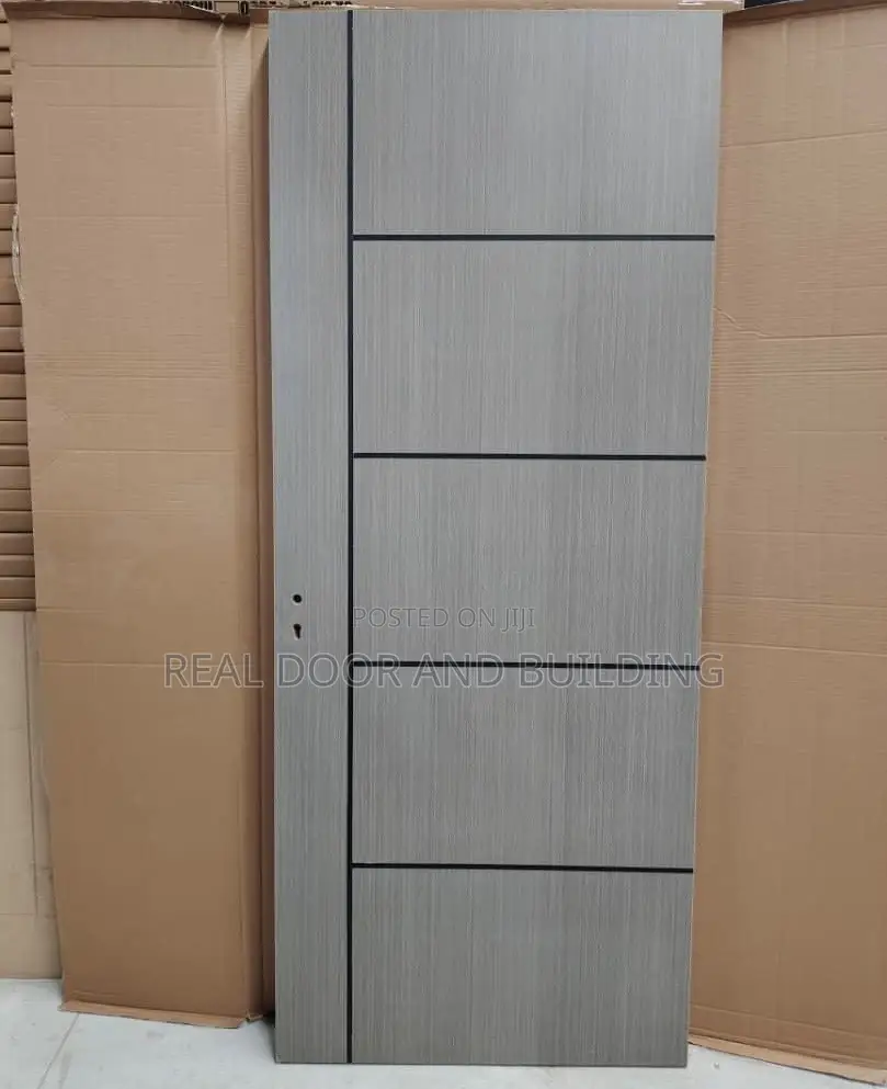 Gray High Quality HDF Wooden Door