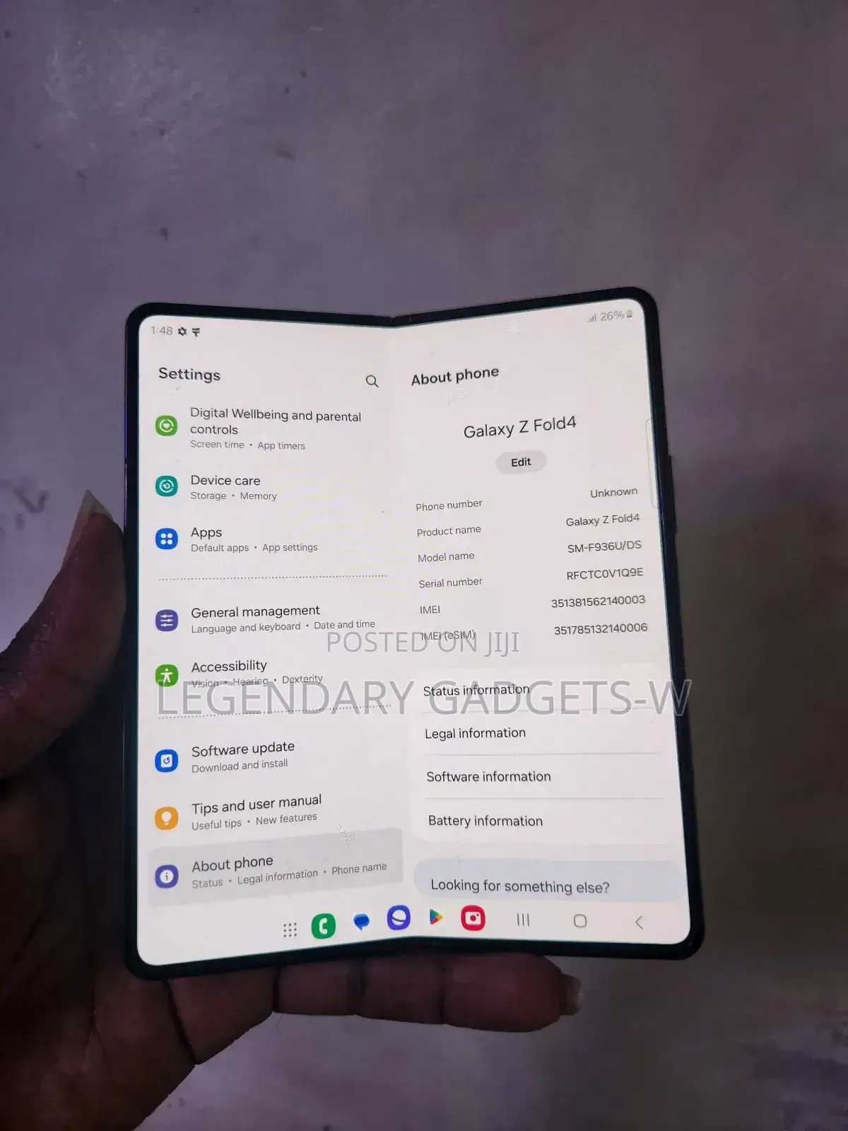 Samsung Galaxy Z Fold4 256 GB Black