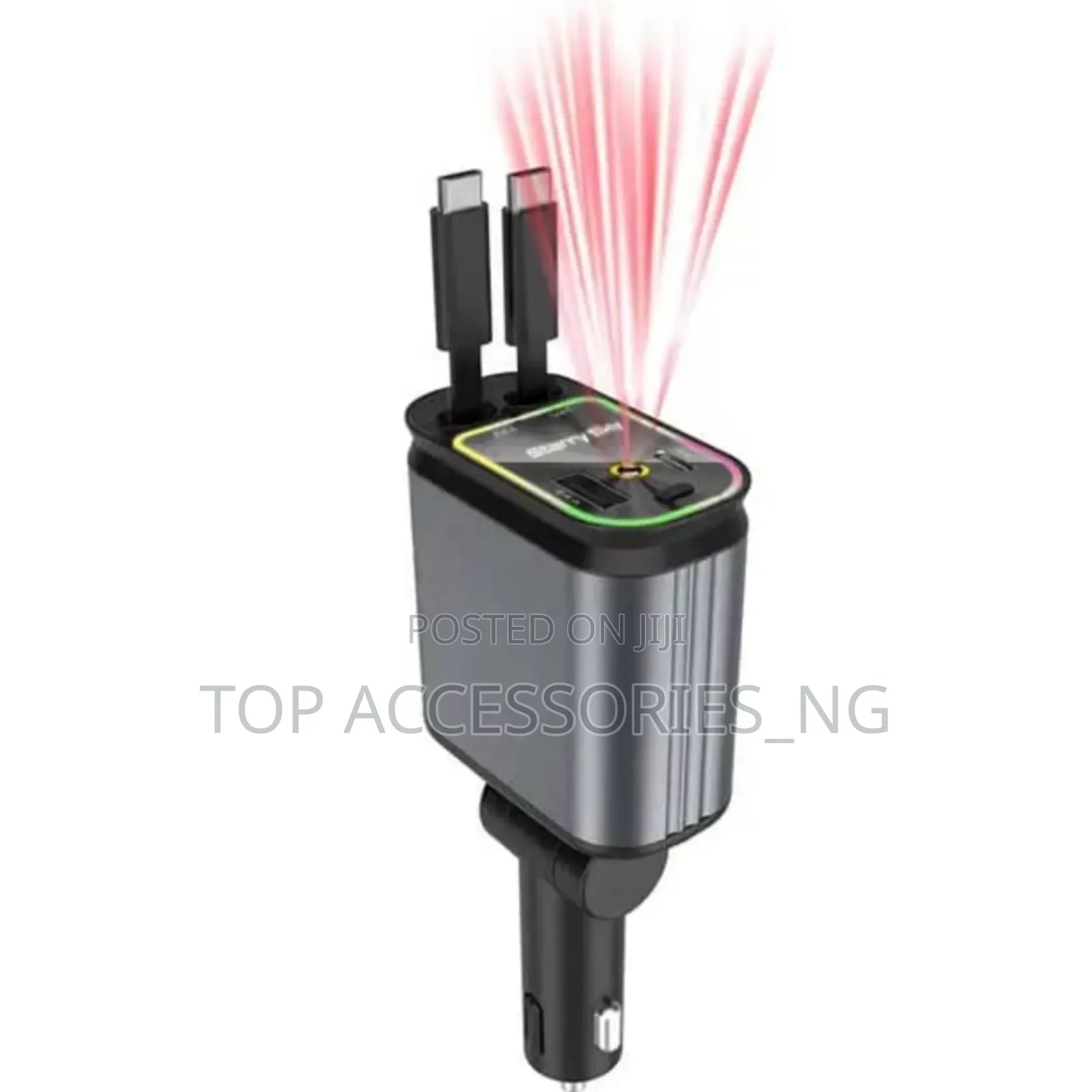 Multifunctional Car Charger Adapter With Roof Light