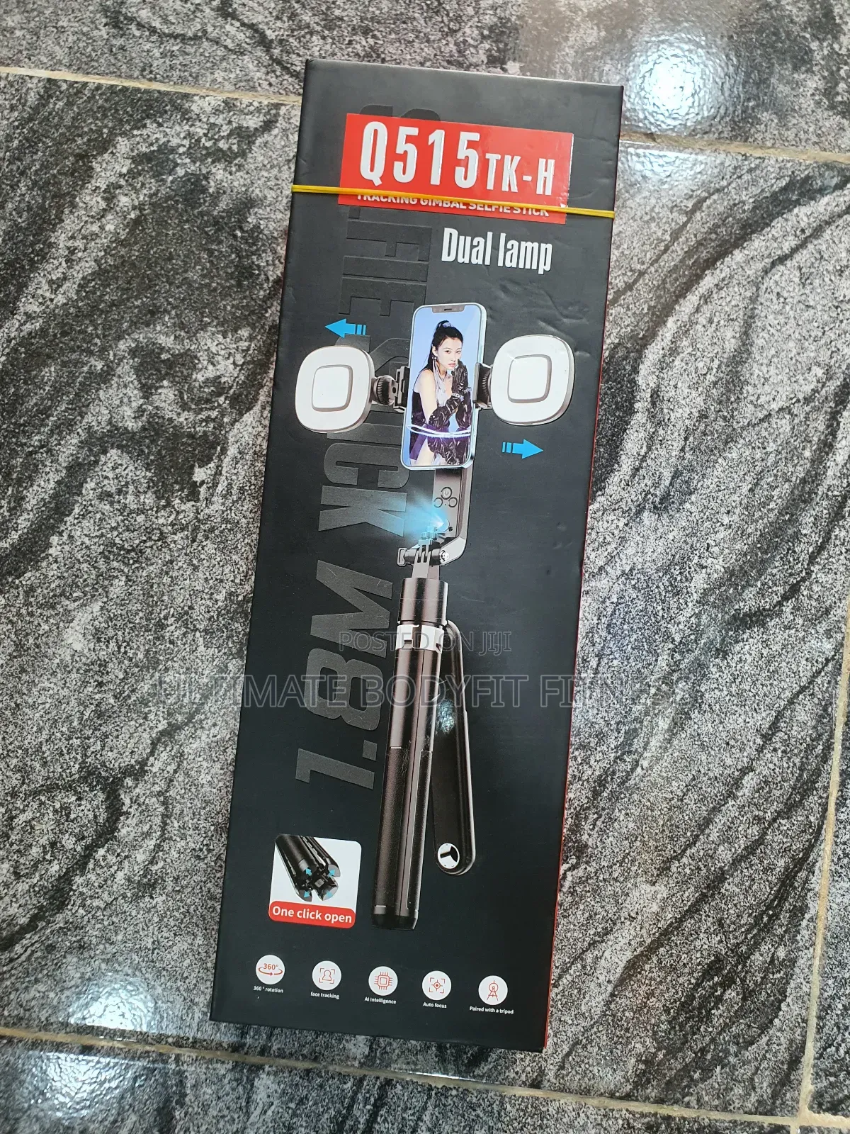 Brand New Q515tk Tracking Ai Selfie Stick With Dual Lamp