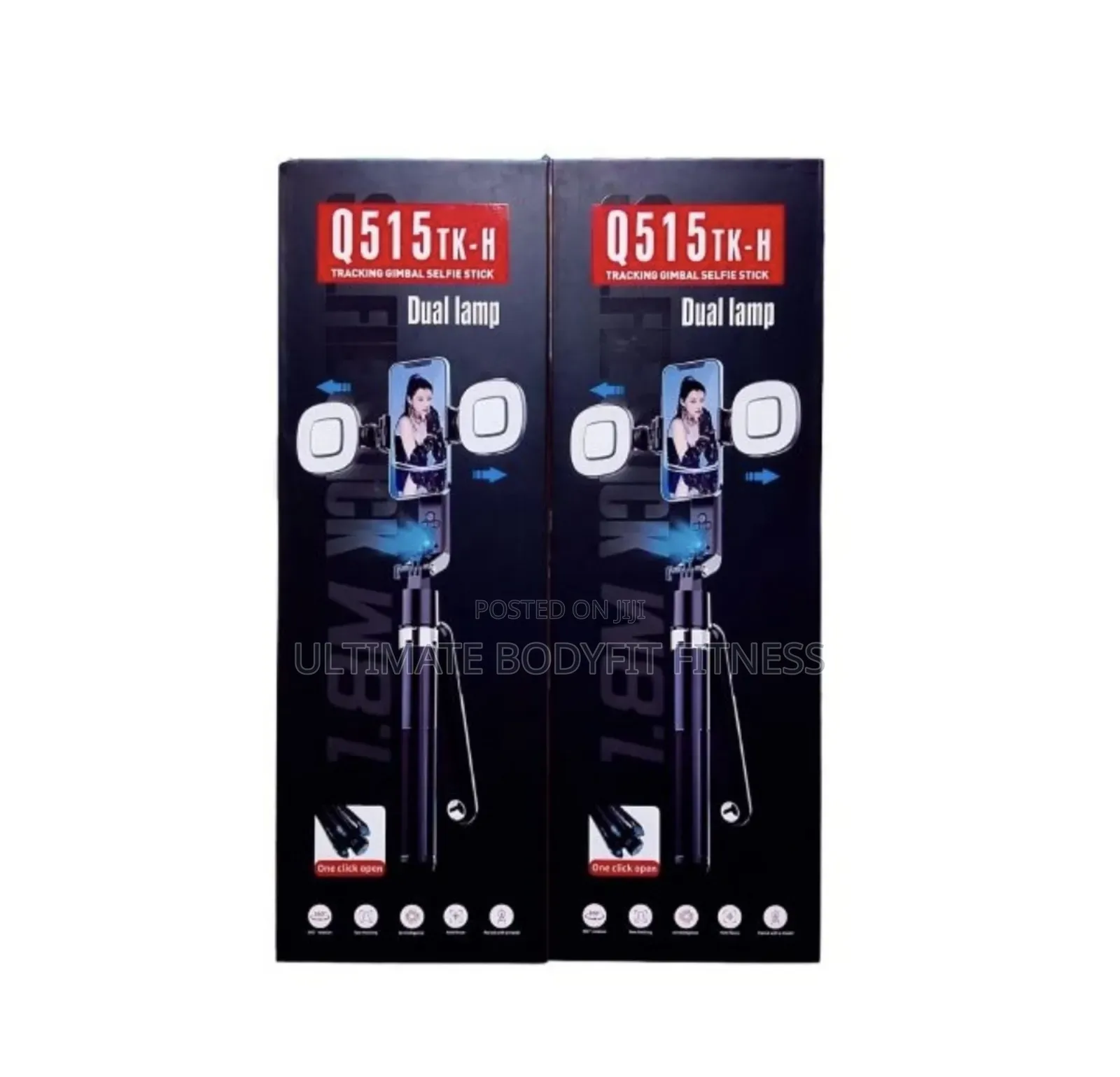 Brand New Q515tk Tracking Ai Selfie Stick With Dual Lamp