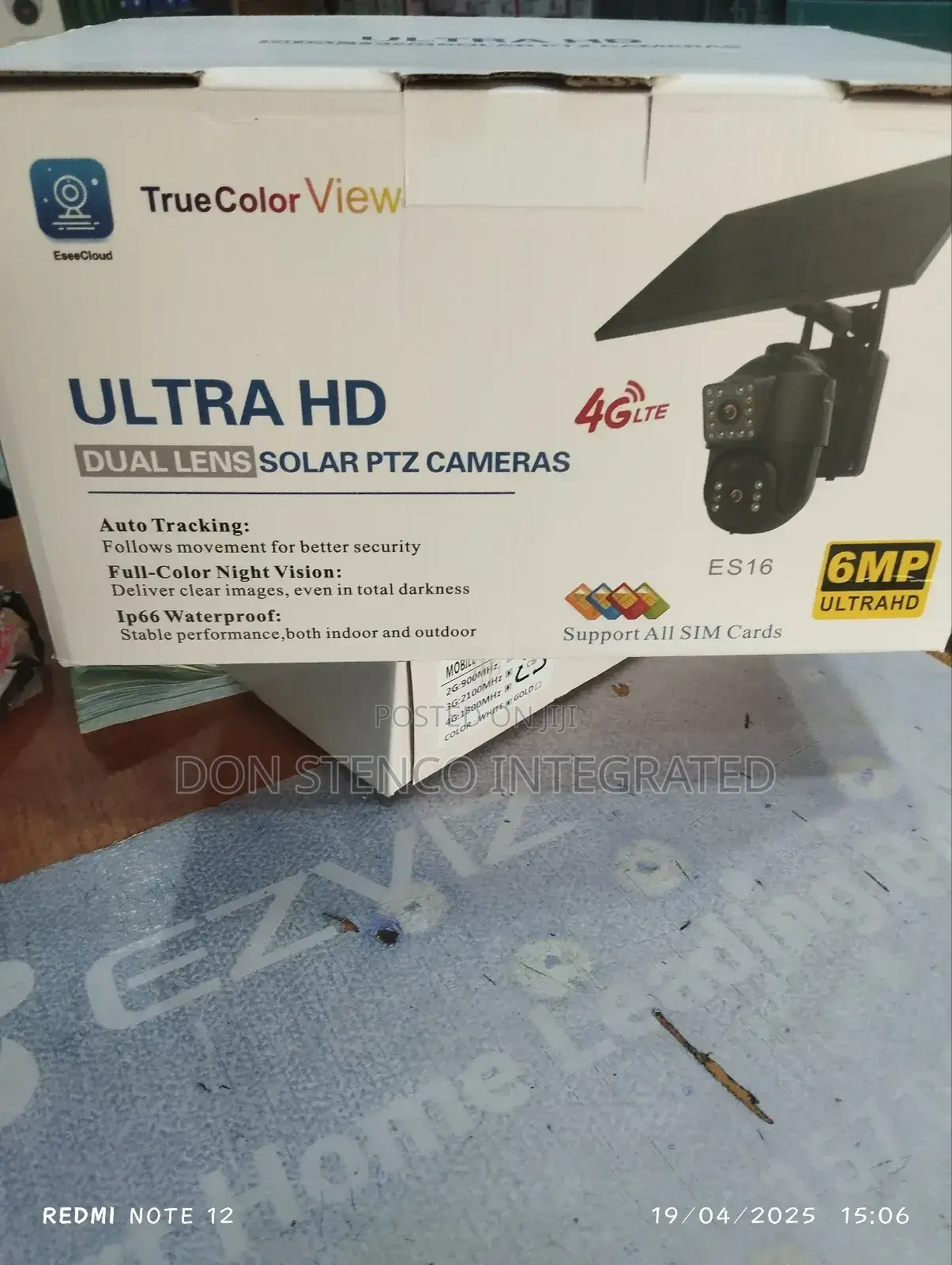 Esee Cloud Dual Lens Solar PTZ Camera 6mp