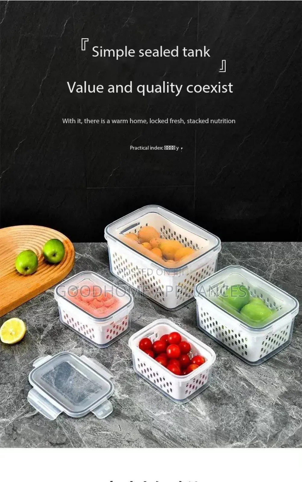 3 in 1 Sieve Container and Fruits Basket