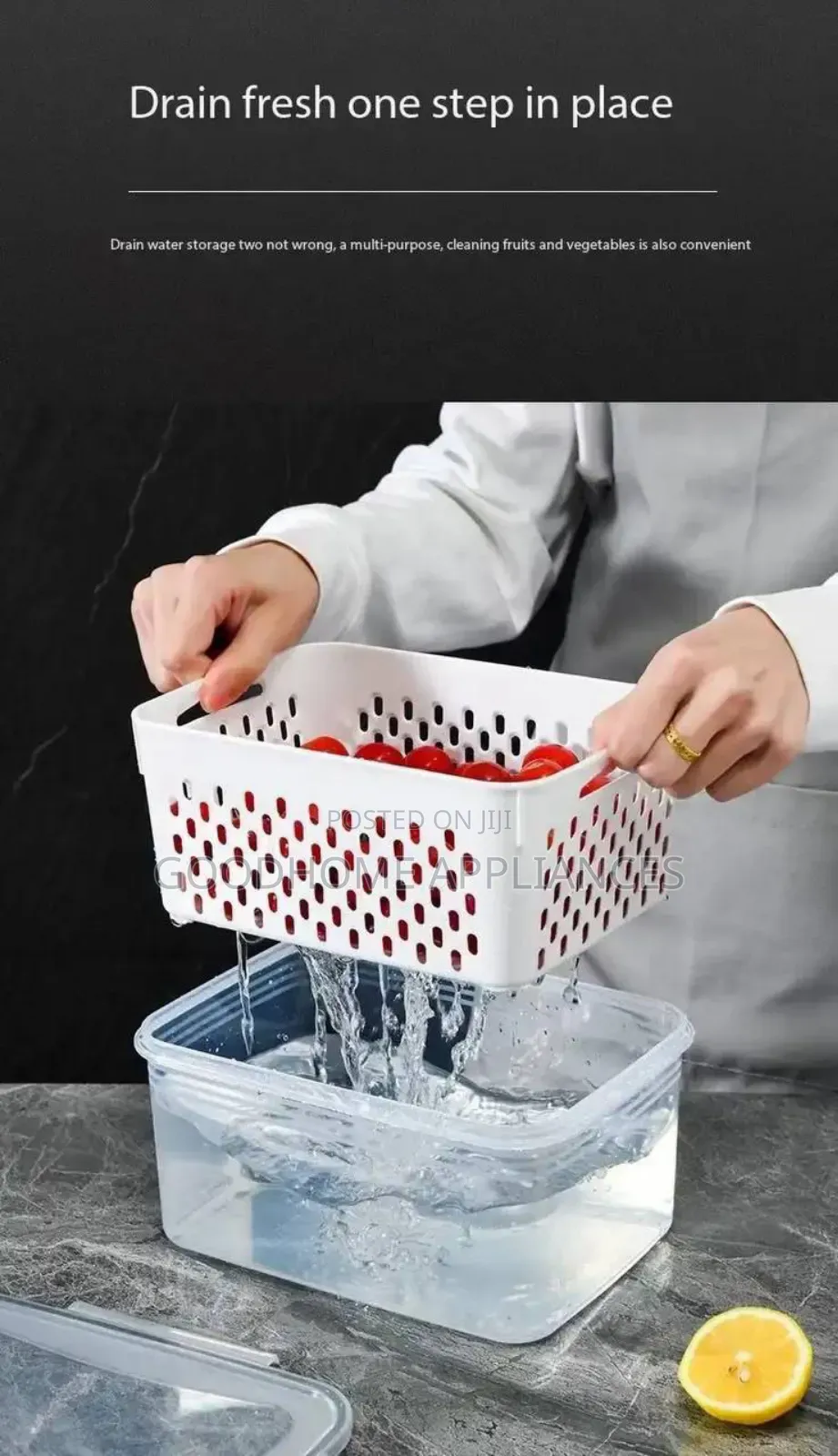 3 in 1 Sieve Container and Fruits Basket