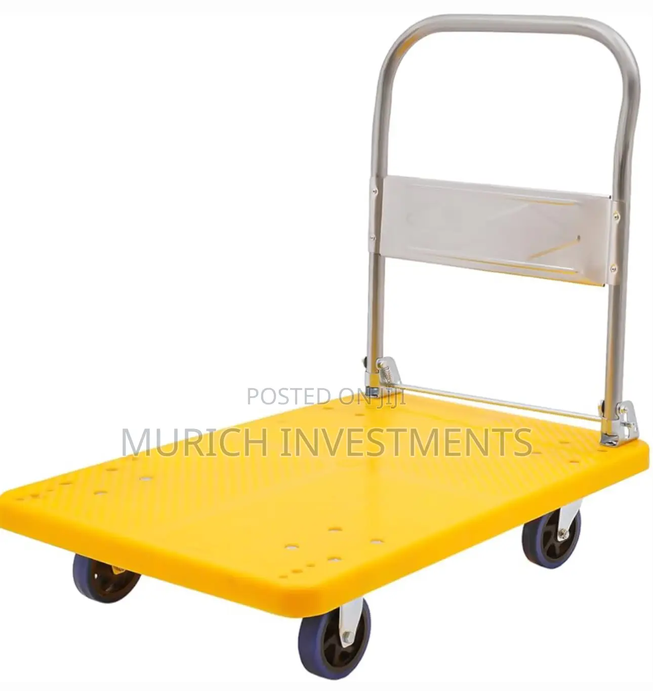 Platform Hand Trolley 400kg Heavy Duty Carrying With Wheel
