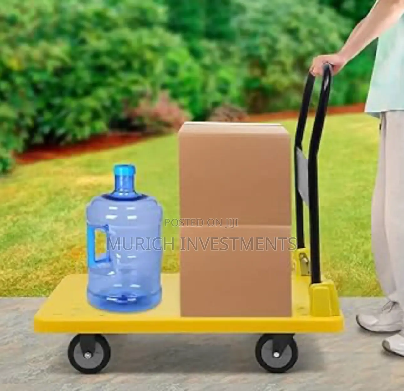 Platform Hand Trolley 400kg Heavy Duty Carrying With Wheel