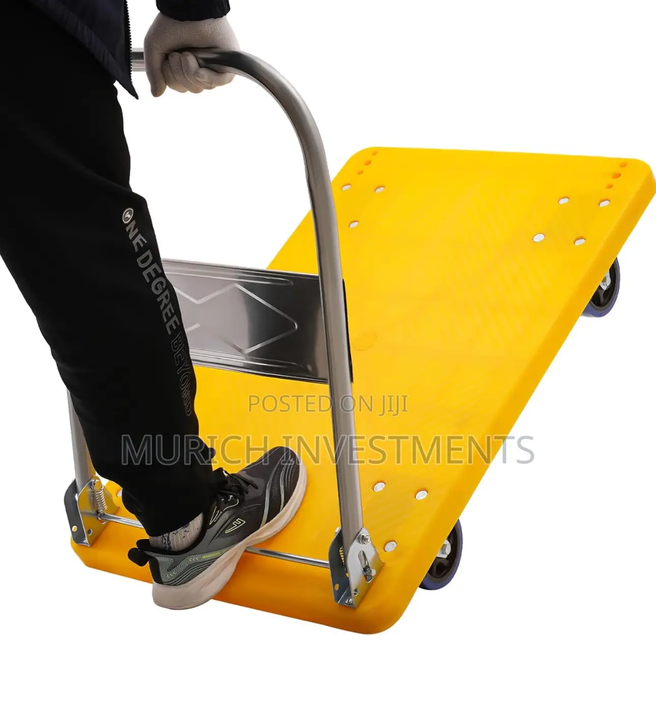 Platform Hand Trolley 400kg Heavy Duty Carrying With Wheel