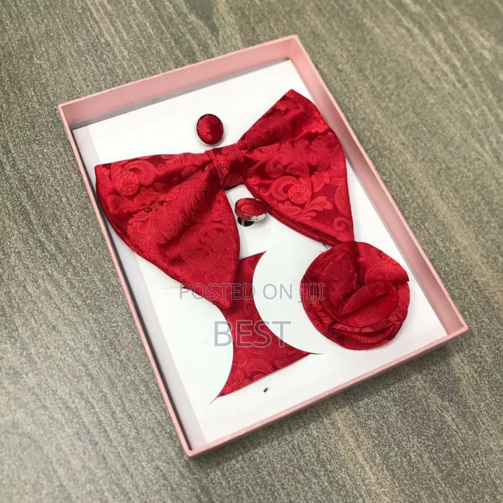 High Quality Material Butterfly Bow Tie Complete 4 in 1 Set
