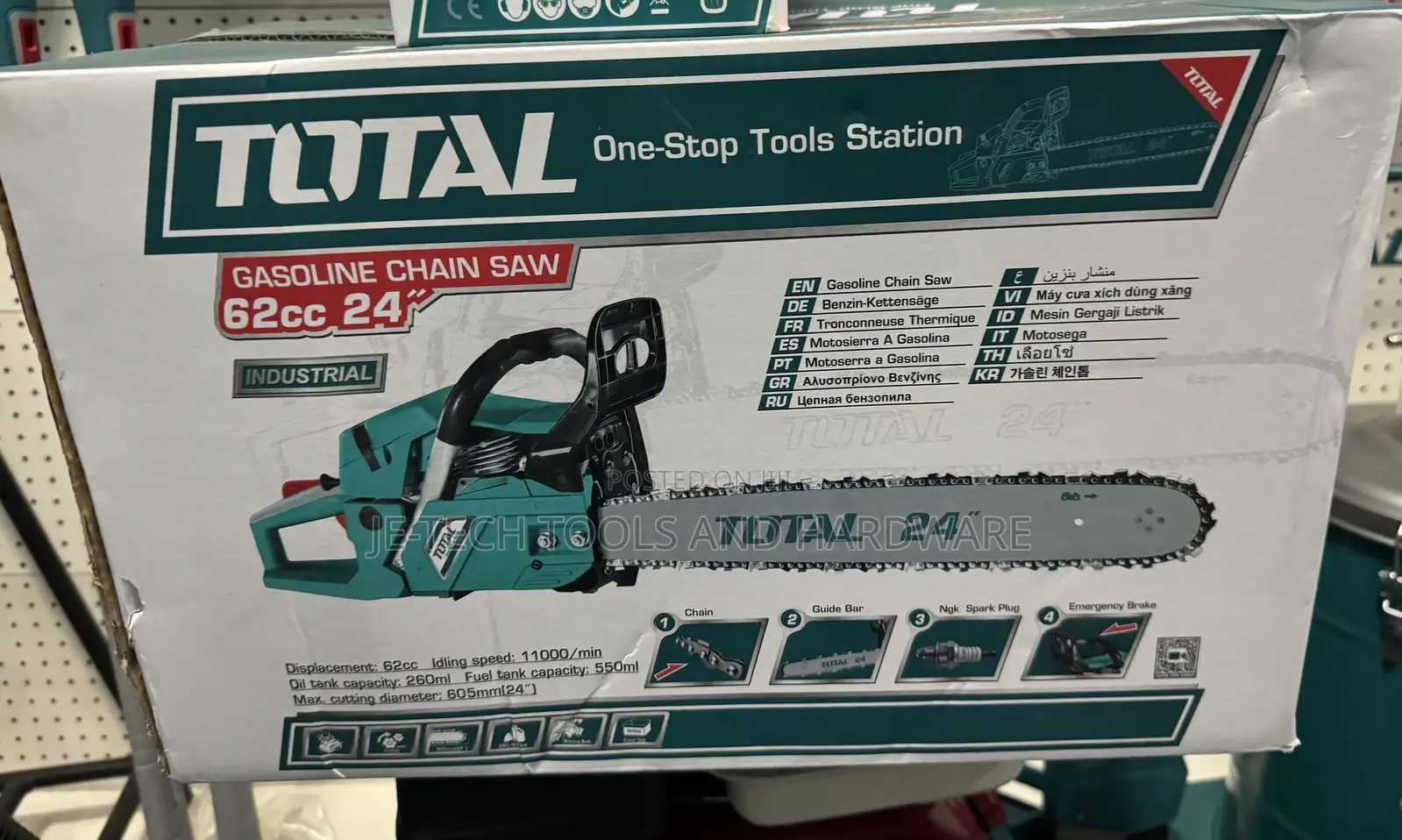 2 Stroke Total Chainsaw 63cc 24”