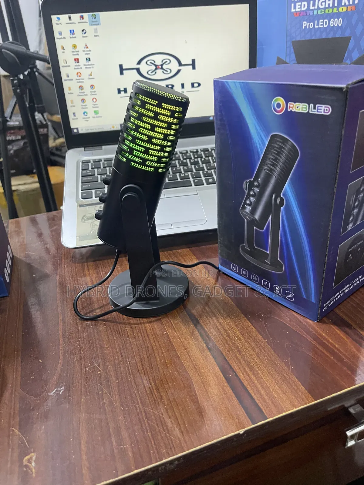 M3 RGB Condenser Microphone for Laptops Livestream