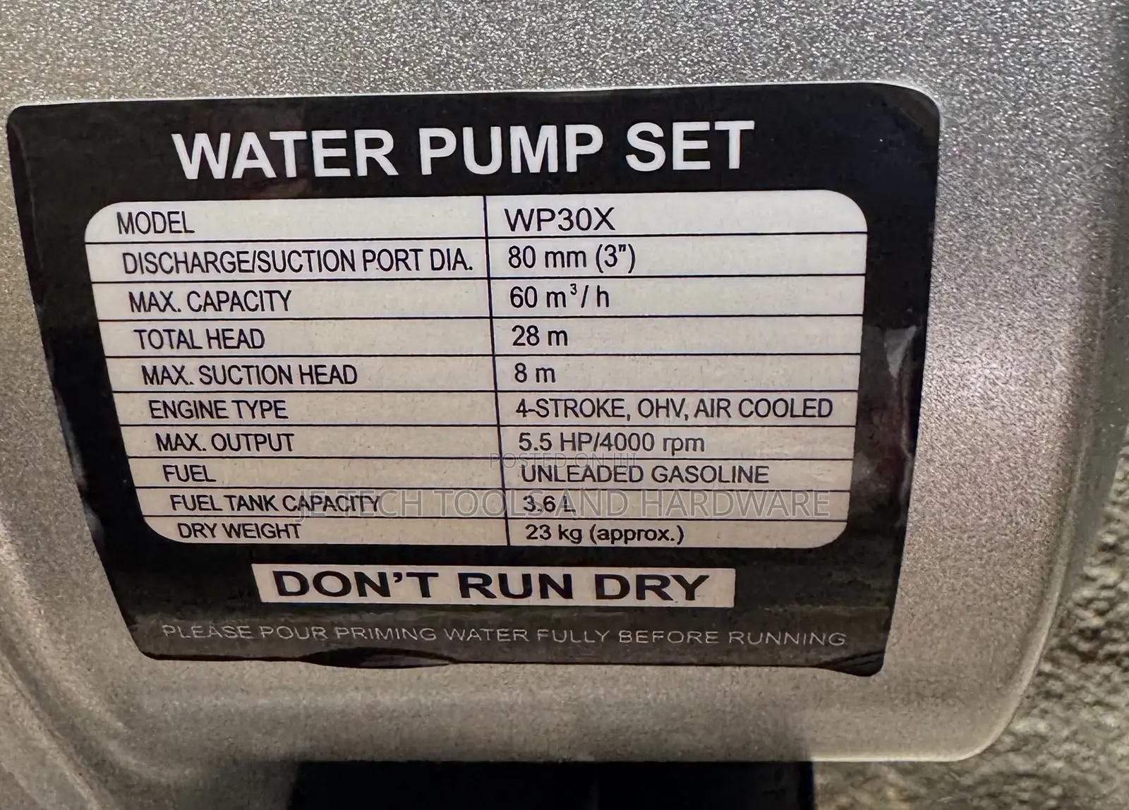Sumec Fireman Wp30x Water Pump In Lagos