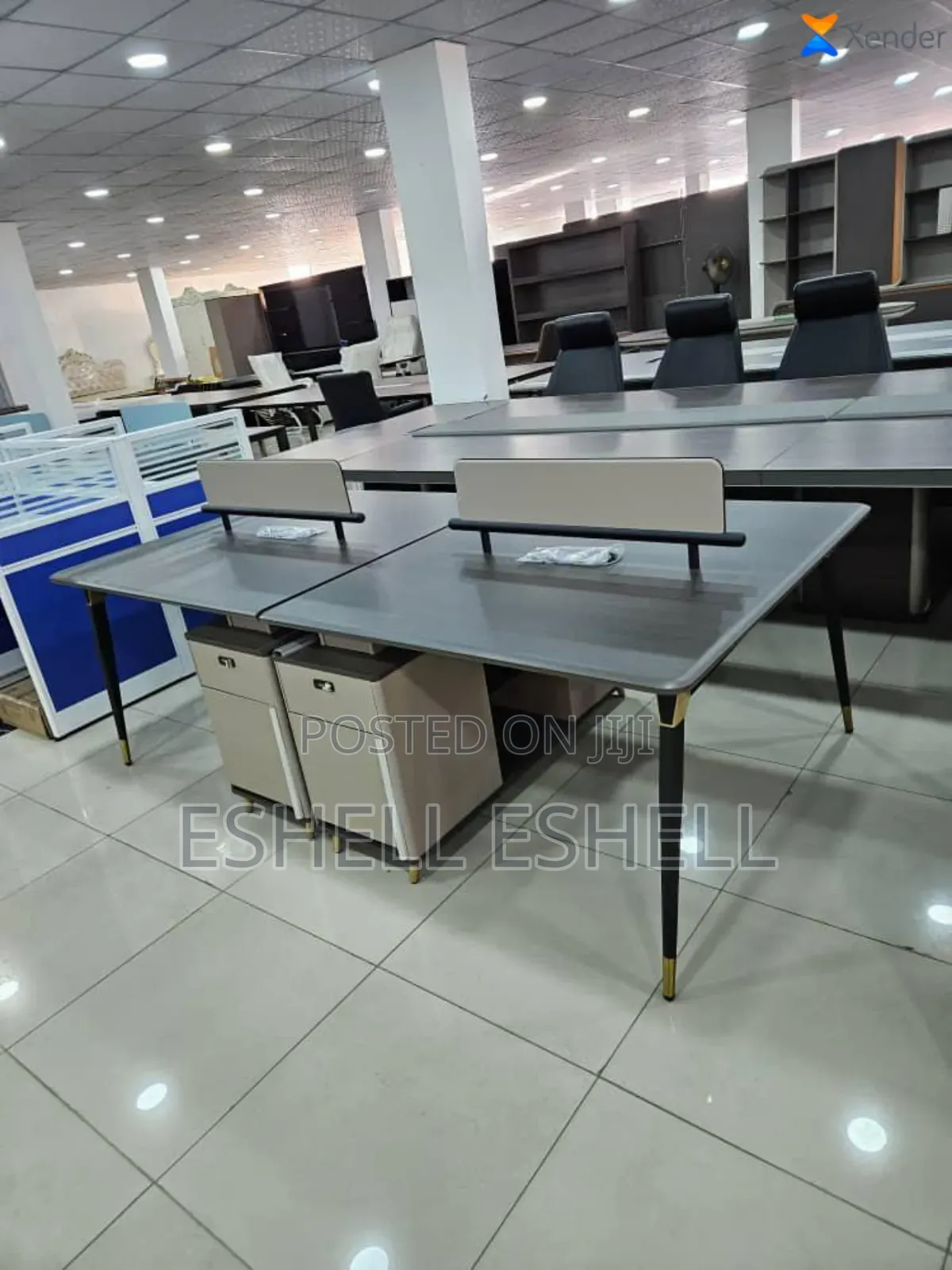 Workstation With Individual Lockers