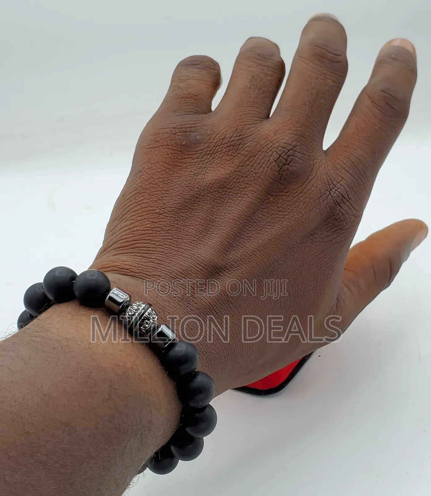 Pattern Cool Trendy Men's Elastic Beaded Bracelet