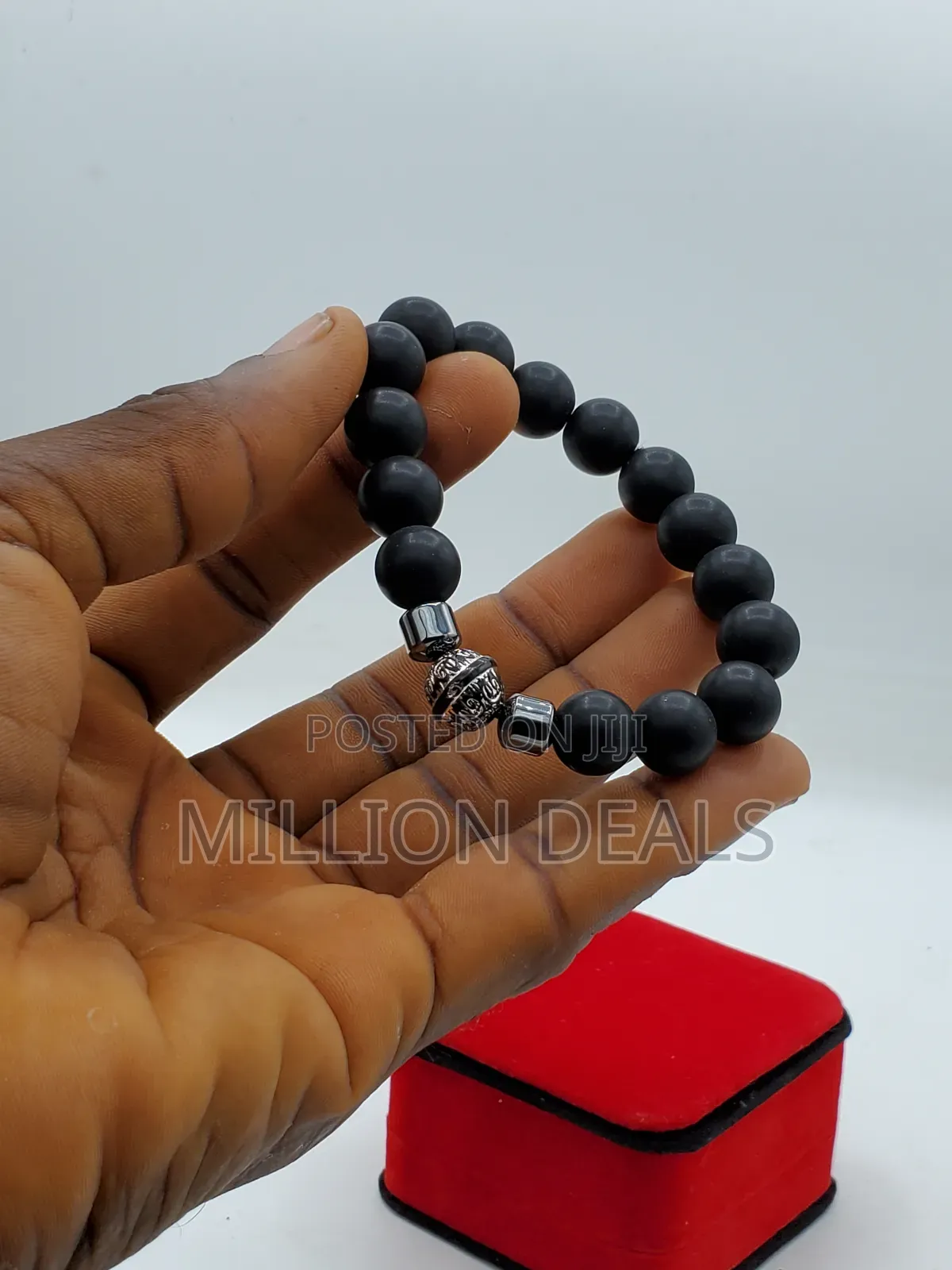 Pattern Cool Trendy Men's Elastic Beaded Bracelet
