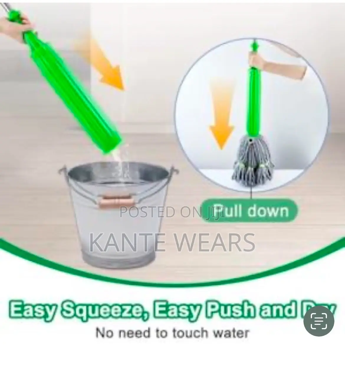 Hand Free Easy Use 360-Degree Cleaning Portable Mob