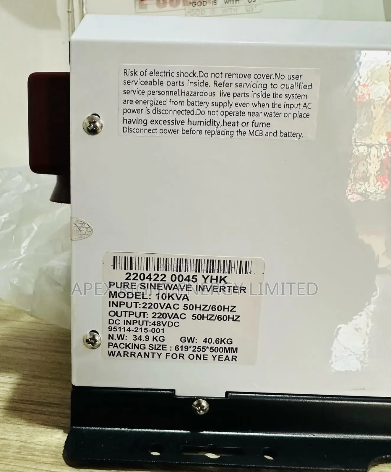 10kva Yohako Solar Inverter 48volts