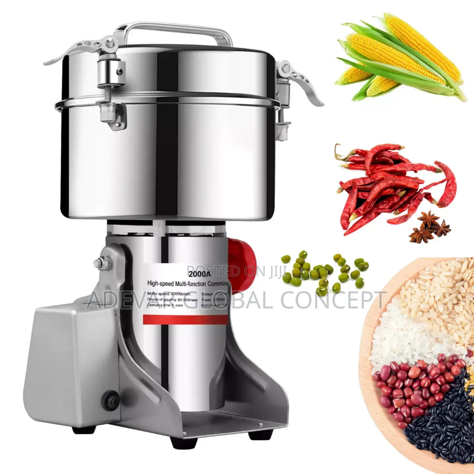 Gift Master Dried Foods Grinder 2000g Dry Food Pounder Maker
