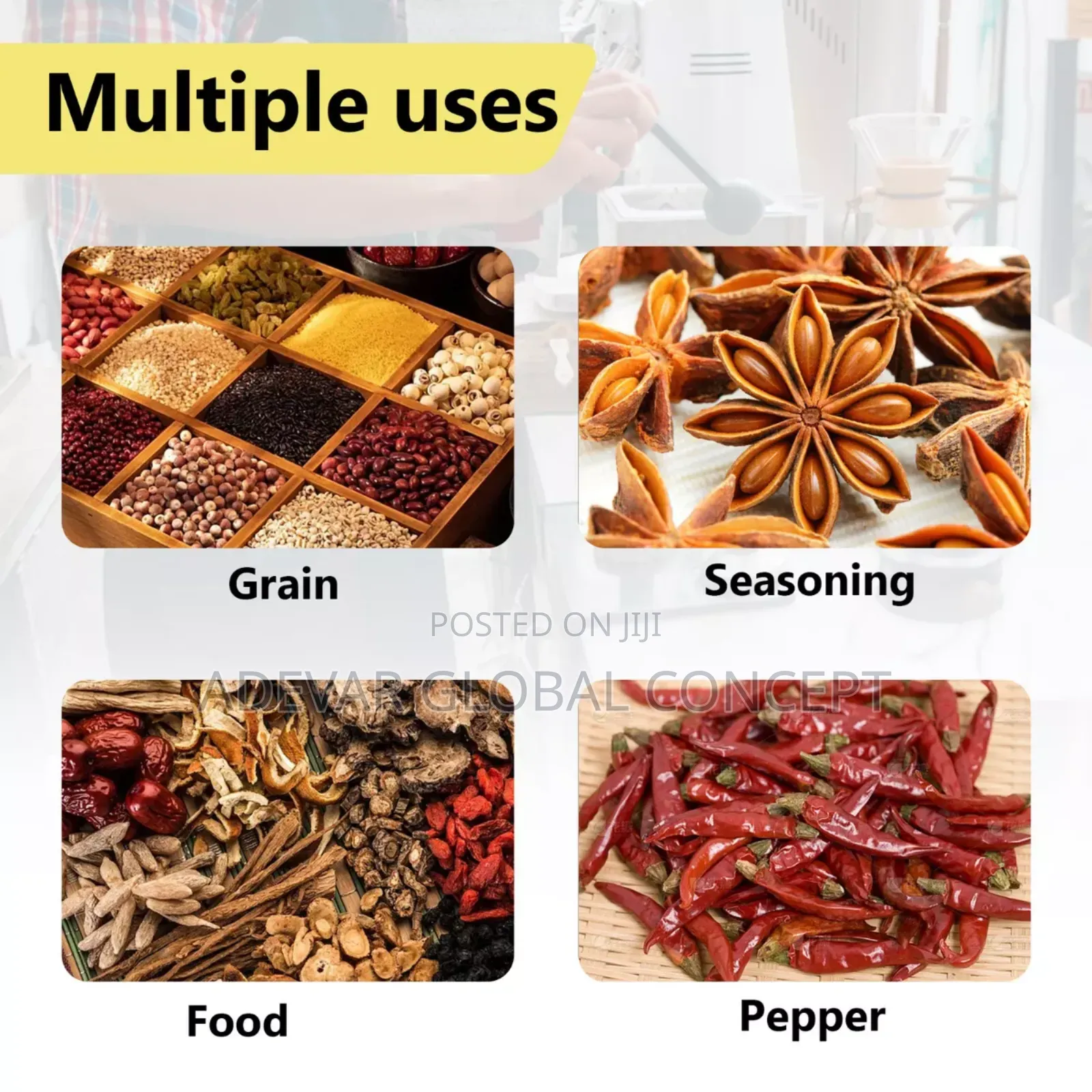 Gift Master Dried Foods Grinder 2000g Dry Food Pounder Maker
