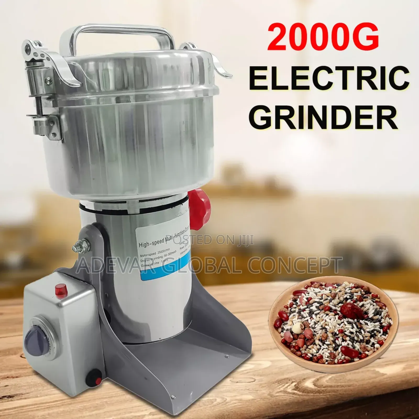 Gift Master Dried Foods Grinder 2000g Dry Food Pounder Maker