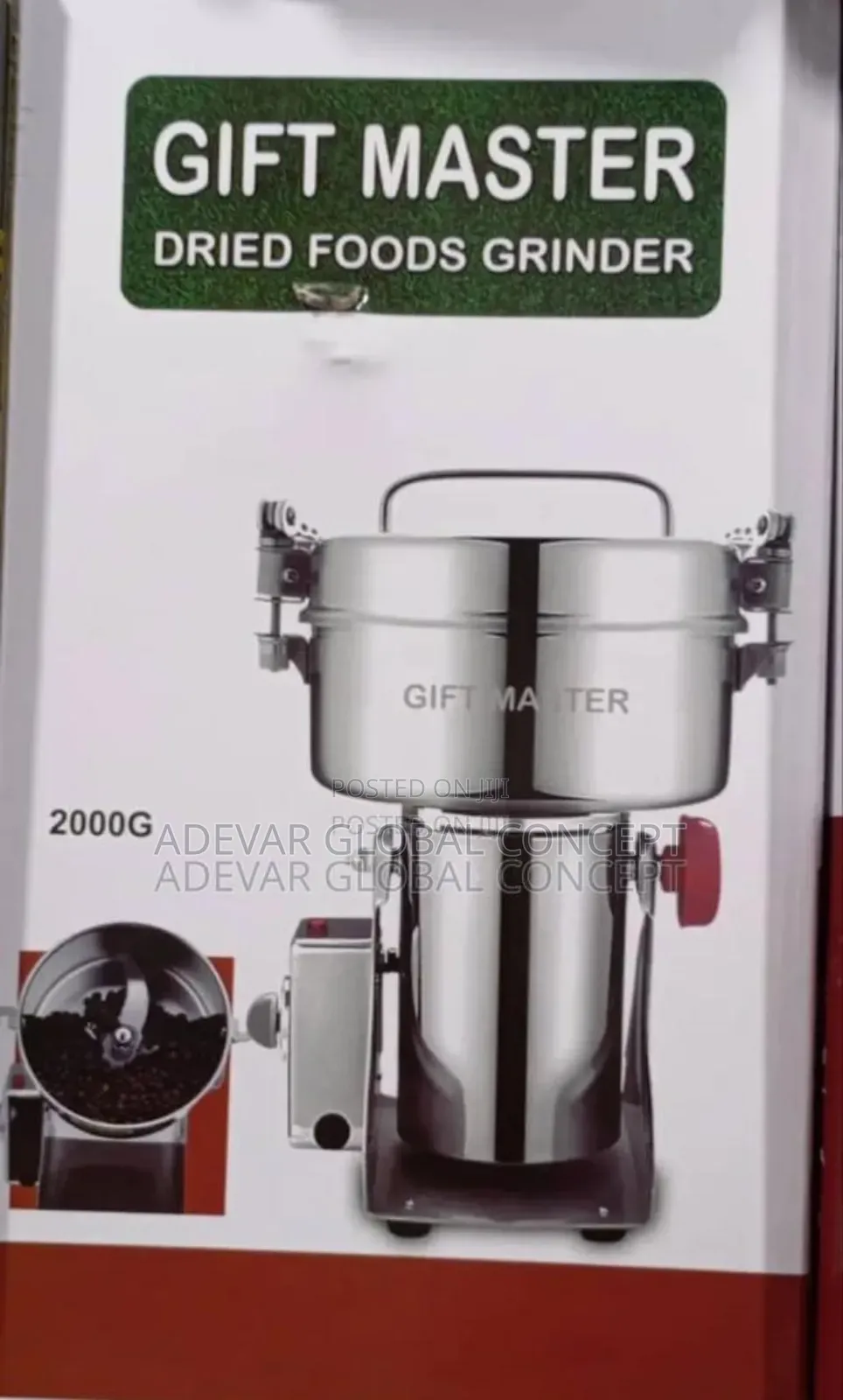 Gift Master Dried Foods Grinder 2000g Dry Food Pounder Maker