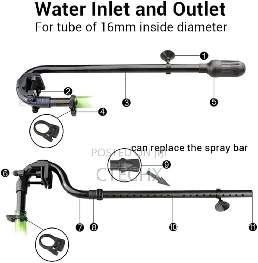 Wangcl Aquarium Water Inlet Outlet Tube Kit,