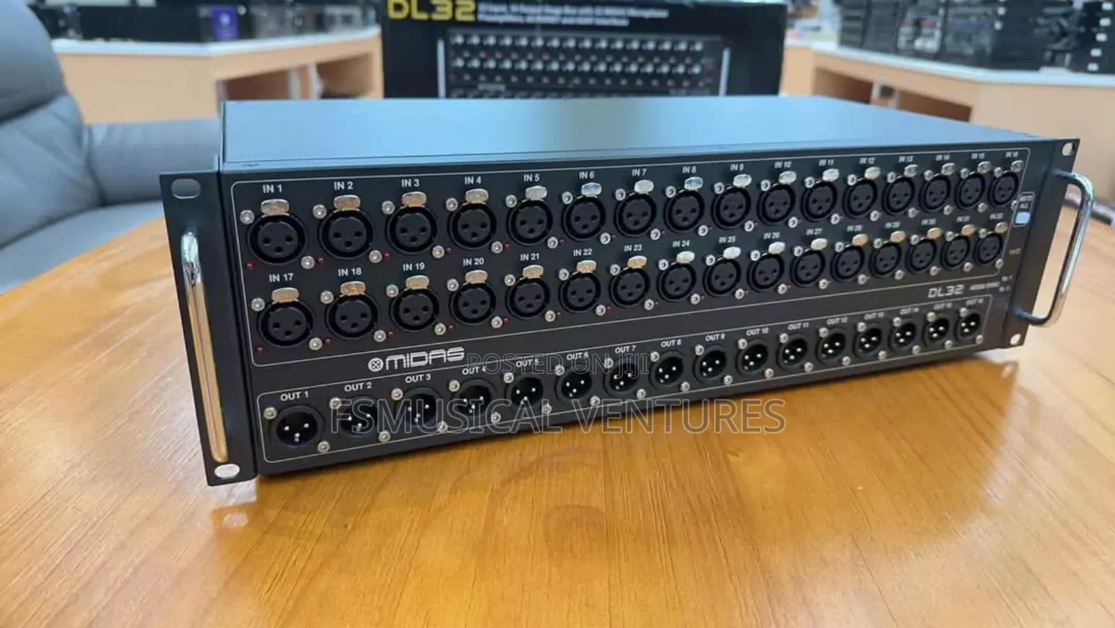 Midas Dl32 Stage Box With 32 Midas Mic Preamps