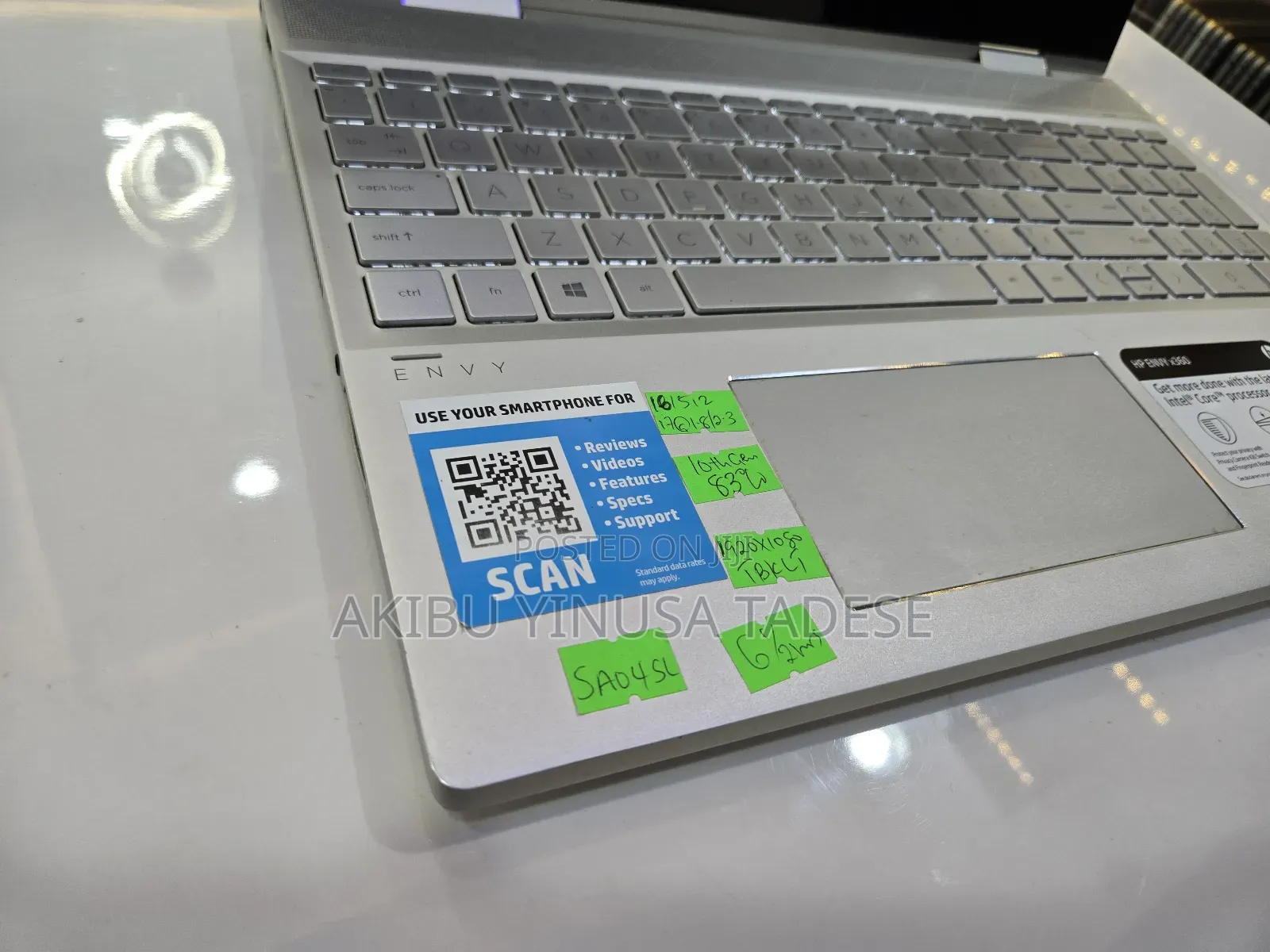 Laptop HP Envy 15 16GB Intel Core I7 SSD 512GB