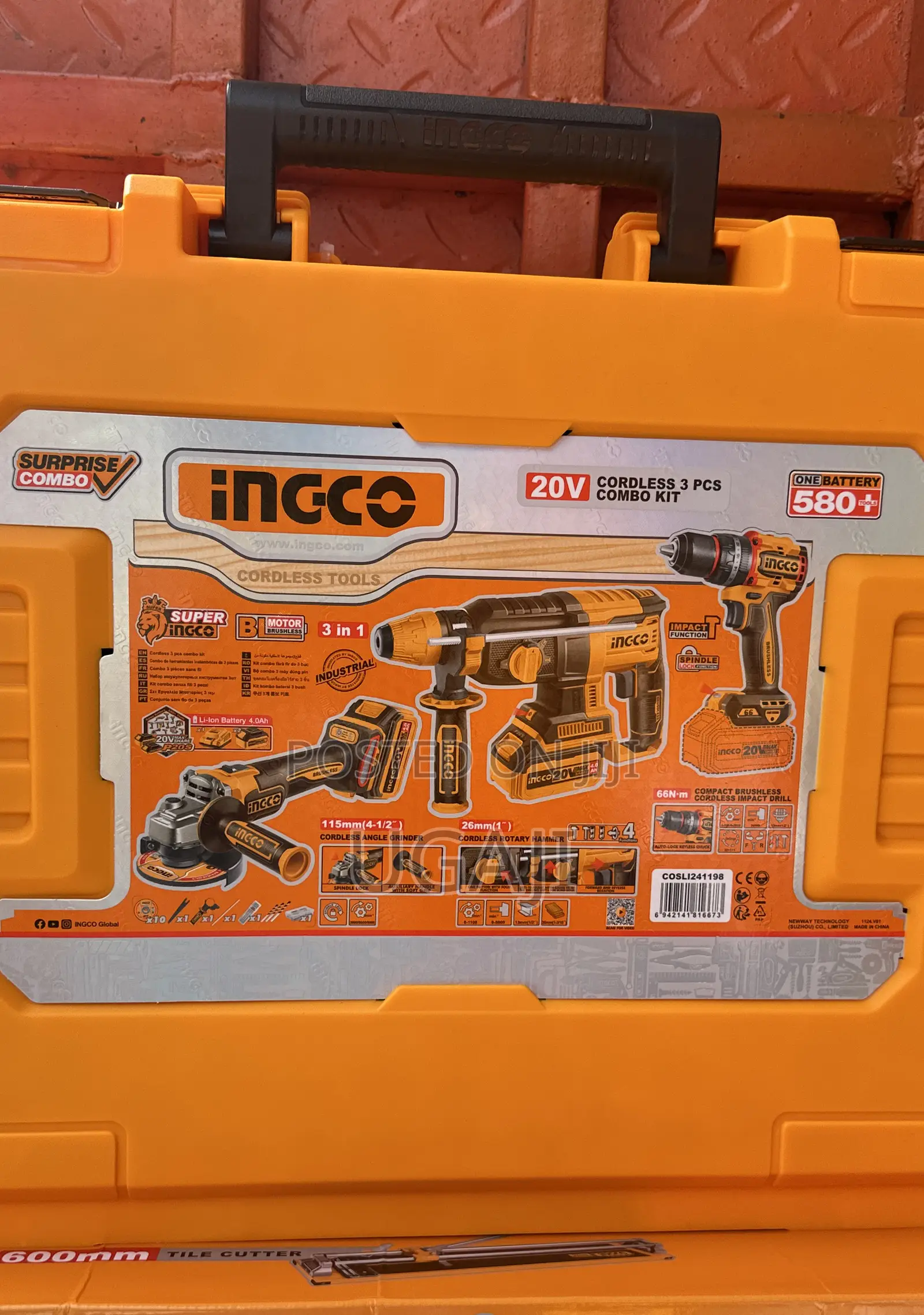 3 in 1 Ingco Cordless Combo Kit