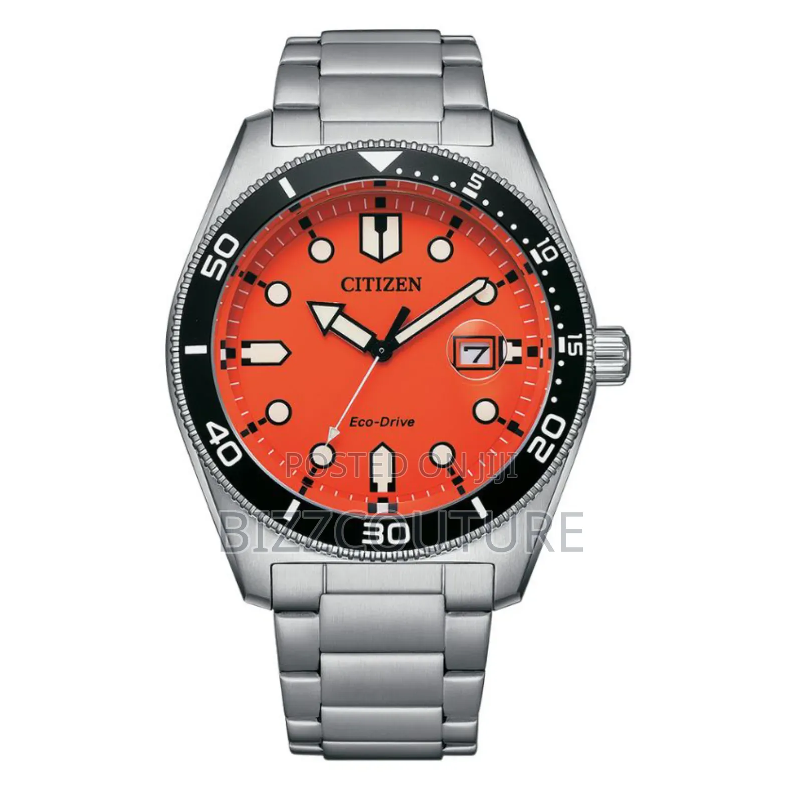 Original Citizen Men’S Sporty Analogue Red Dial Silver Tone