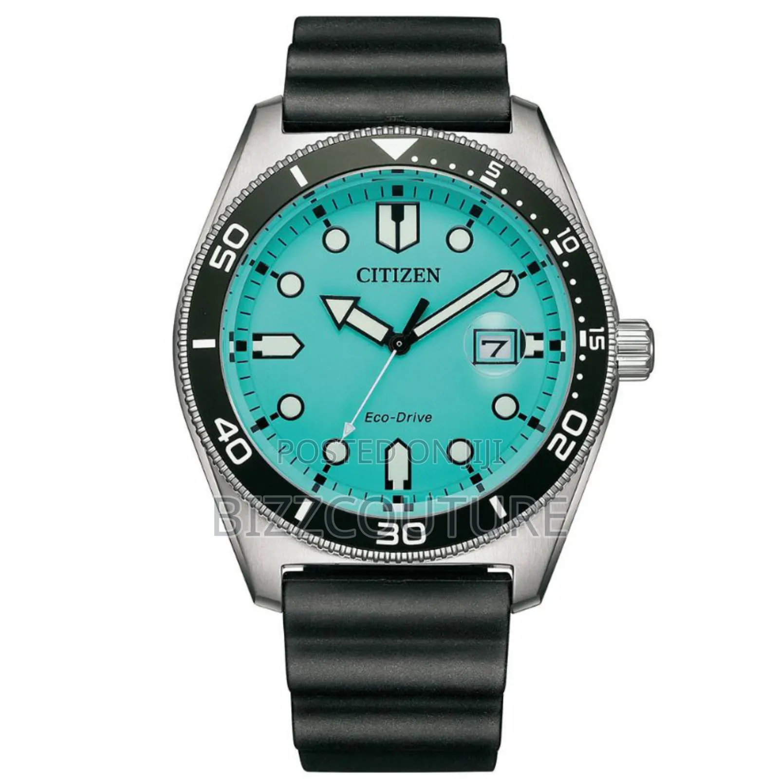 Original Citizen Men’S Eco-Drive Bluedial Rubber Strap Watch