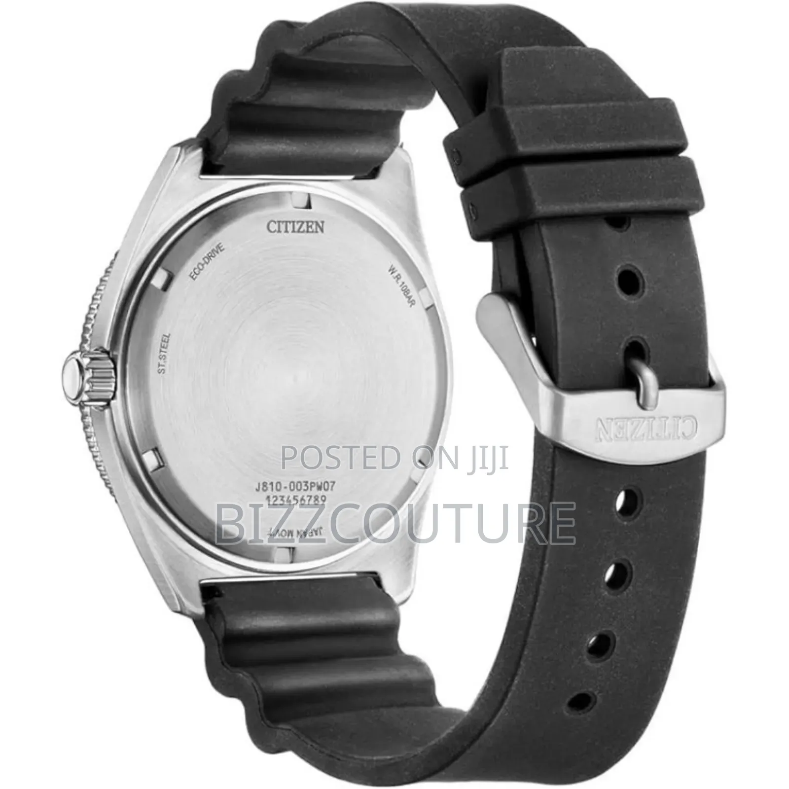 Original Citizen Men’S Eco-Drive Black Rubber Strap Watch
