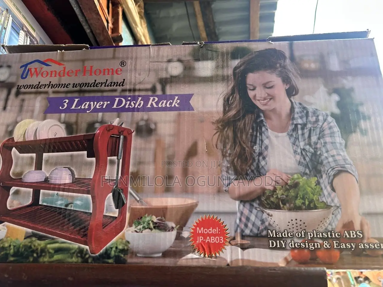 3 Layers Plate Rack Colors Green,Blue Red