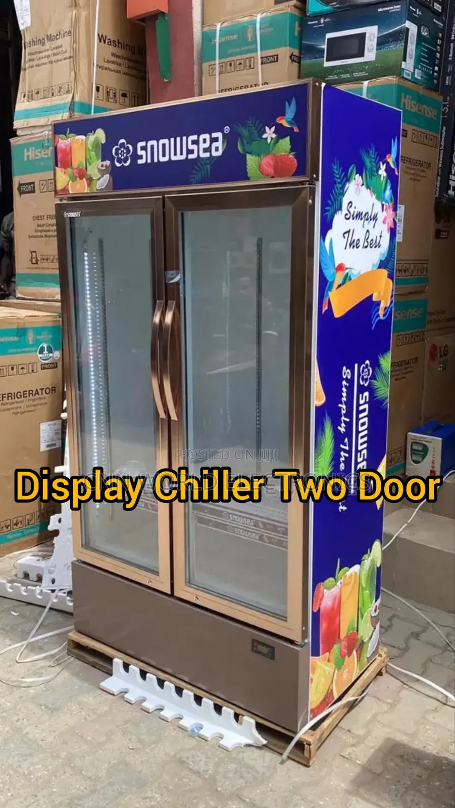 Brand New Snowsea Two Door Display Chiller Refrigerator