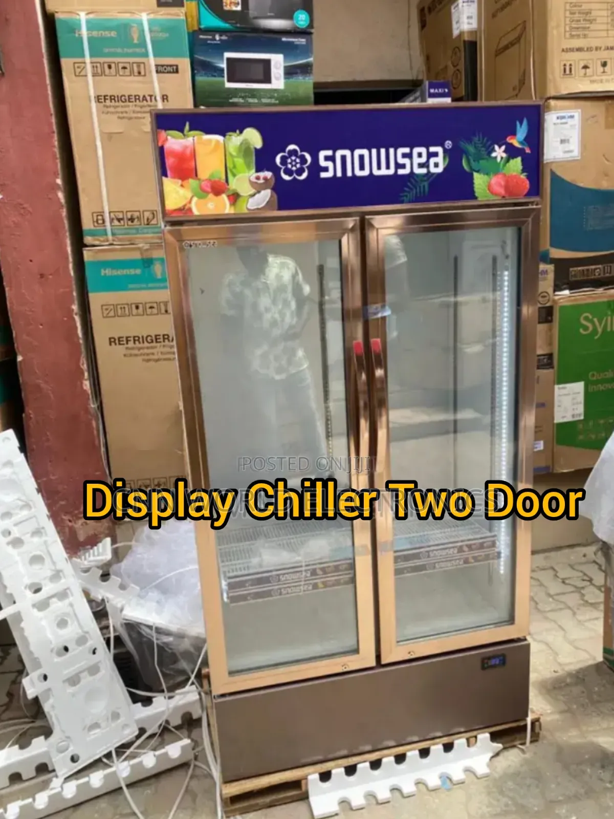 Brand New Snowsea Two Door Display Chiller Refrigerator
