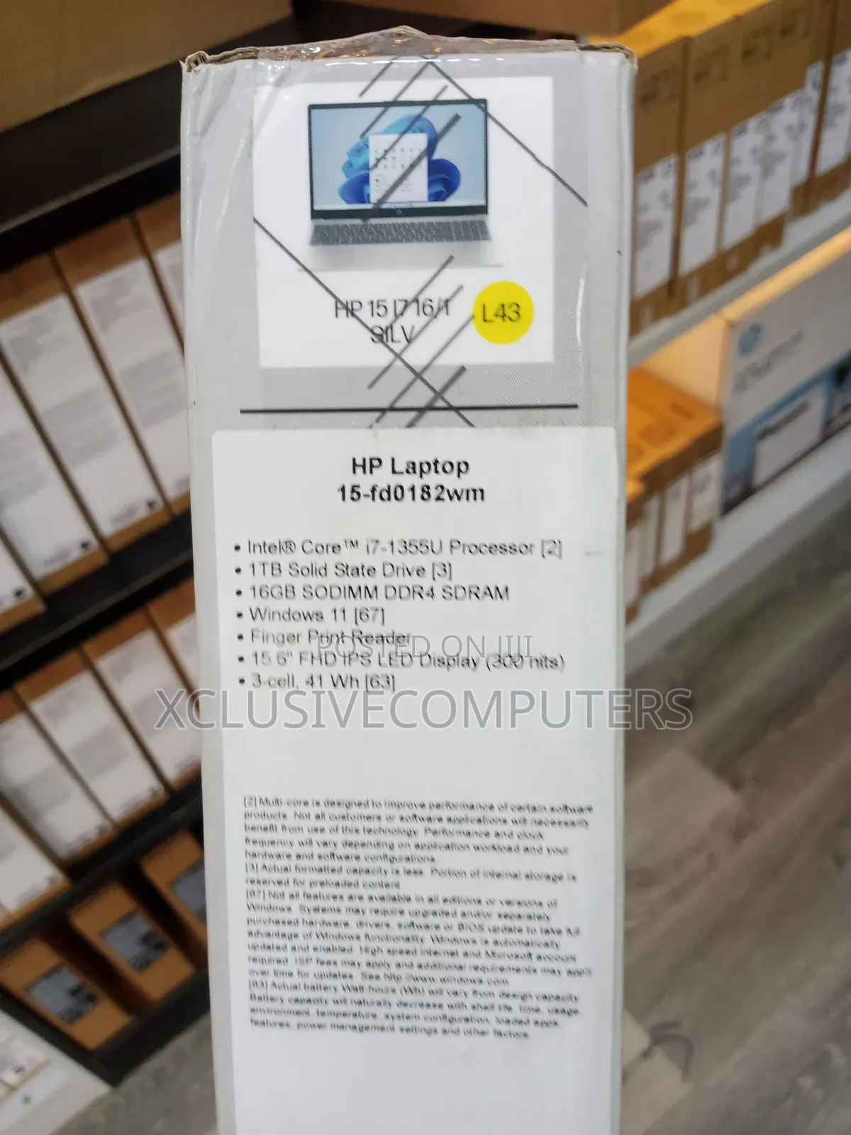 New Laptop HP 15 16GB Intel Core i7 SSD 1T