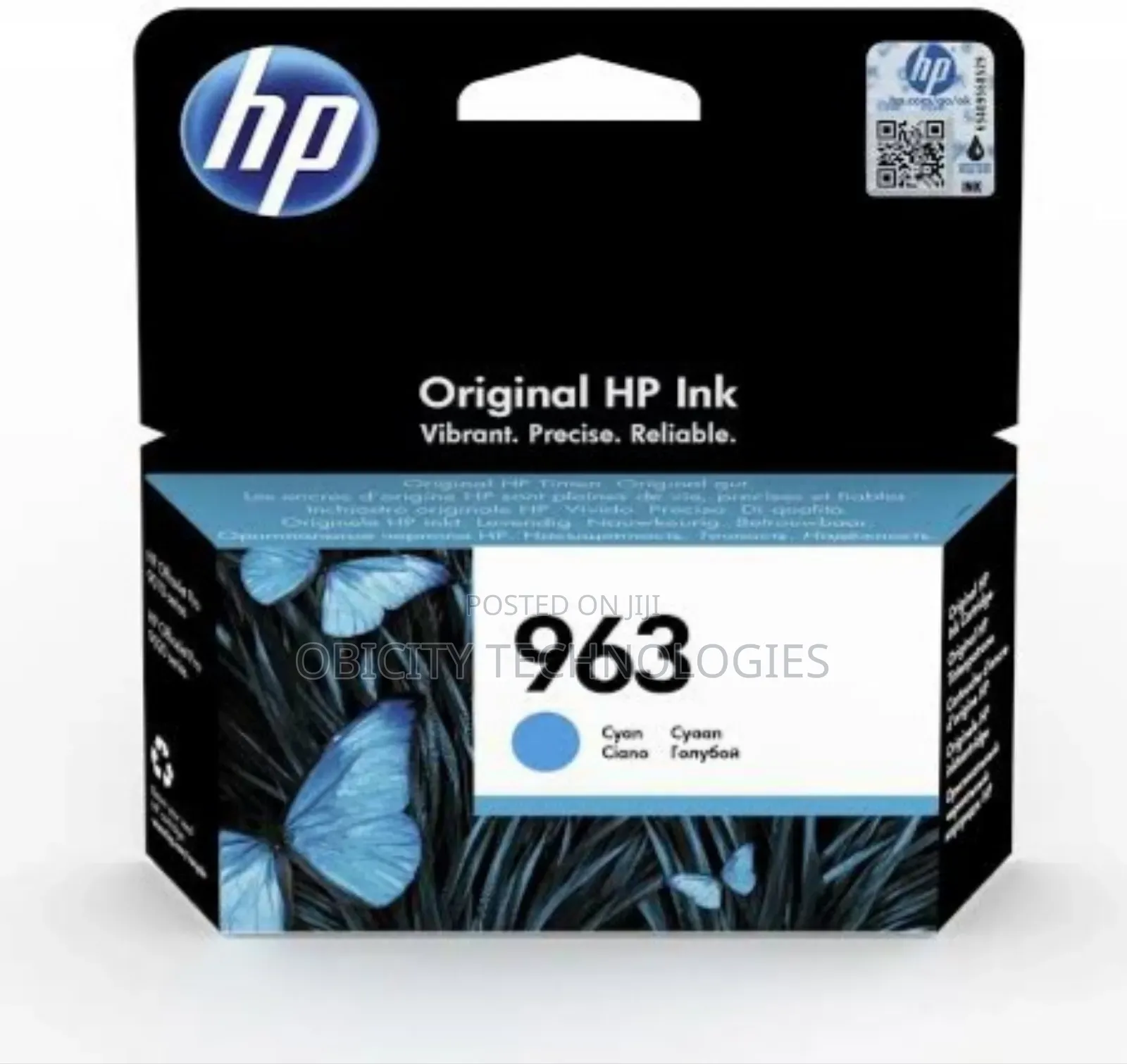Hp 963 Cyan Original Ink Cartridge