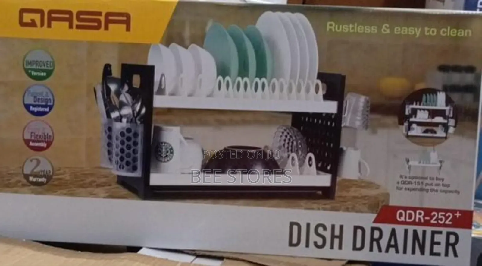 Quality Qasa Two Layers Fish Drainer Plastic Plate Rack