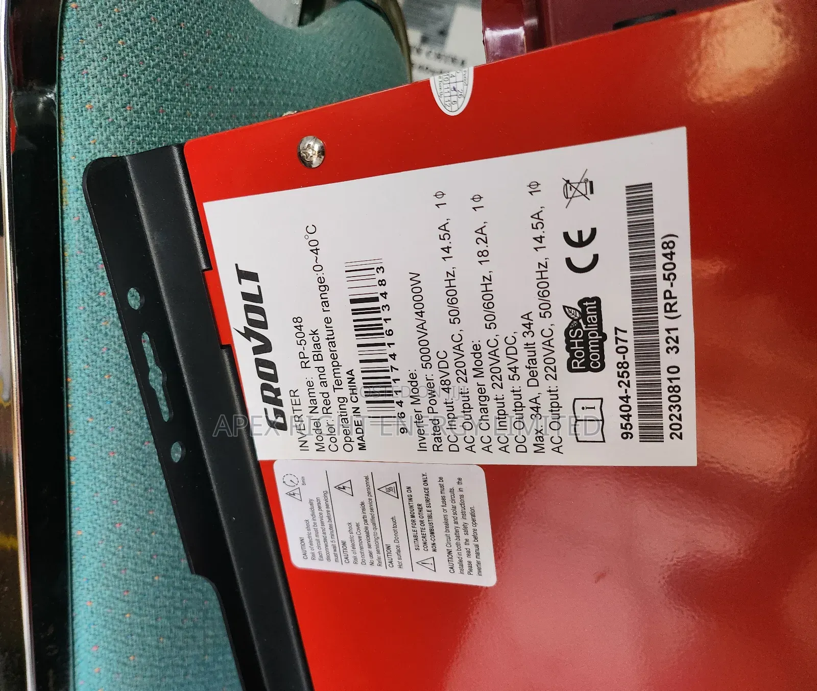 5kva Grovolts Inverter 48v