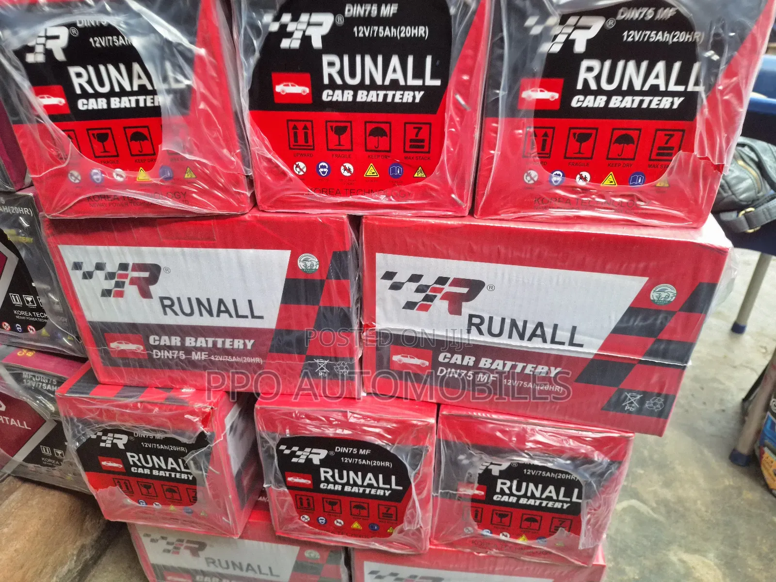 12v 75ah Cool Tiger and Runall Battery