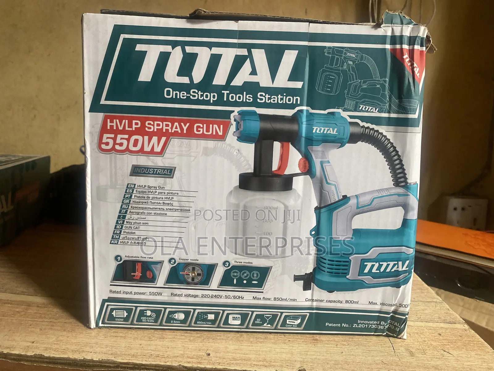 Total HVLP Spray Gun 550w