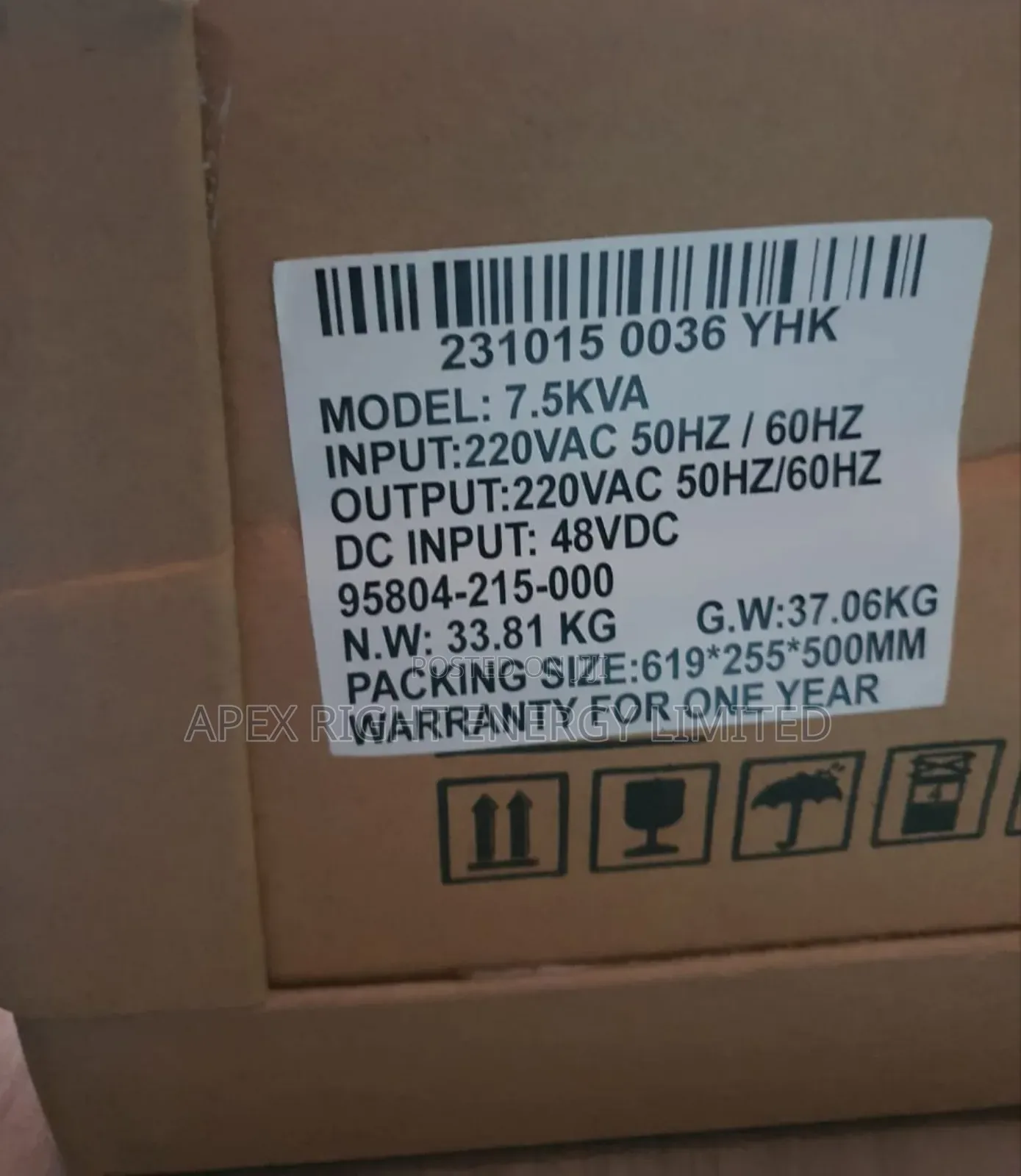 7.5kva 48v Yohako Inverter Puresine-wave
